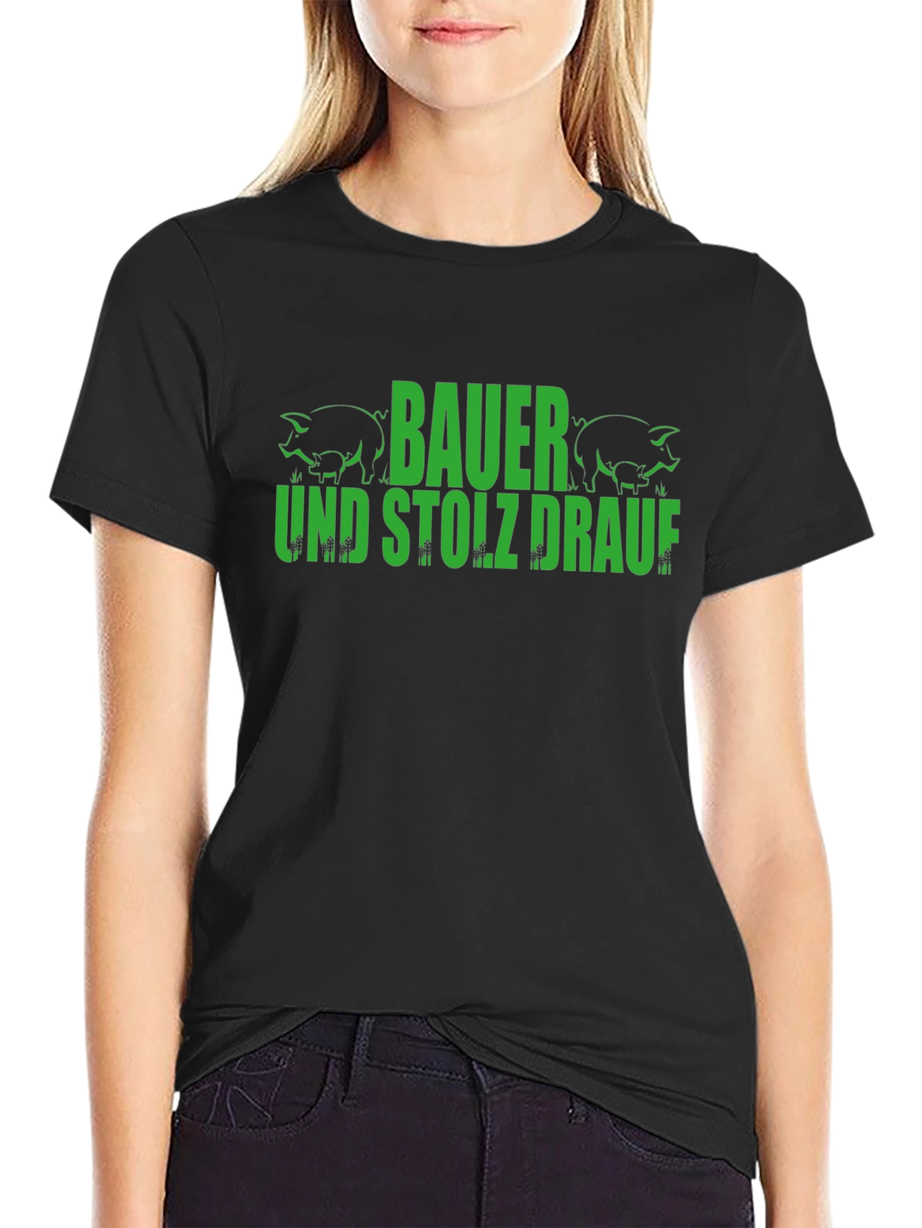 Bauer und Stolz Drauf Pig Graphic T-Shirt
