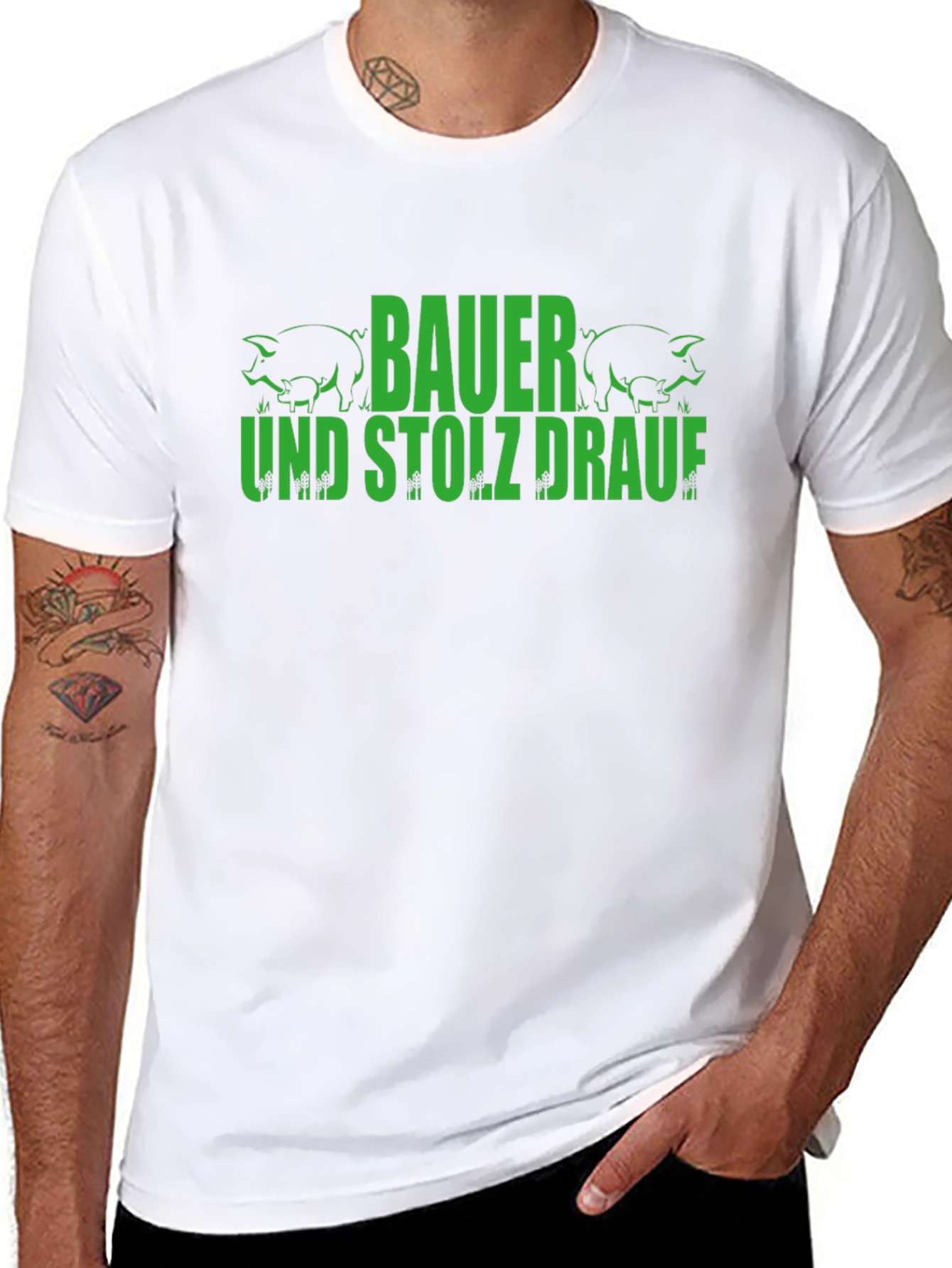 Bauer und Stolz Drauf Pig Graphic T-Shirt