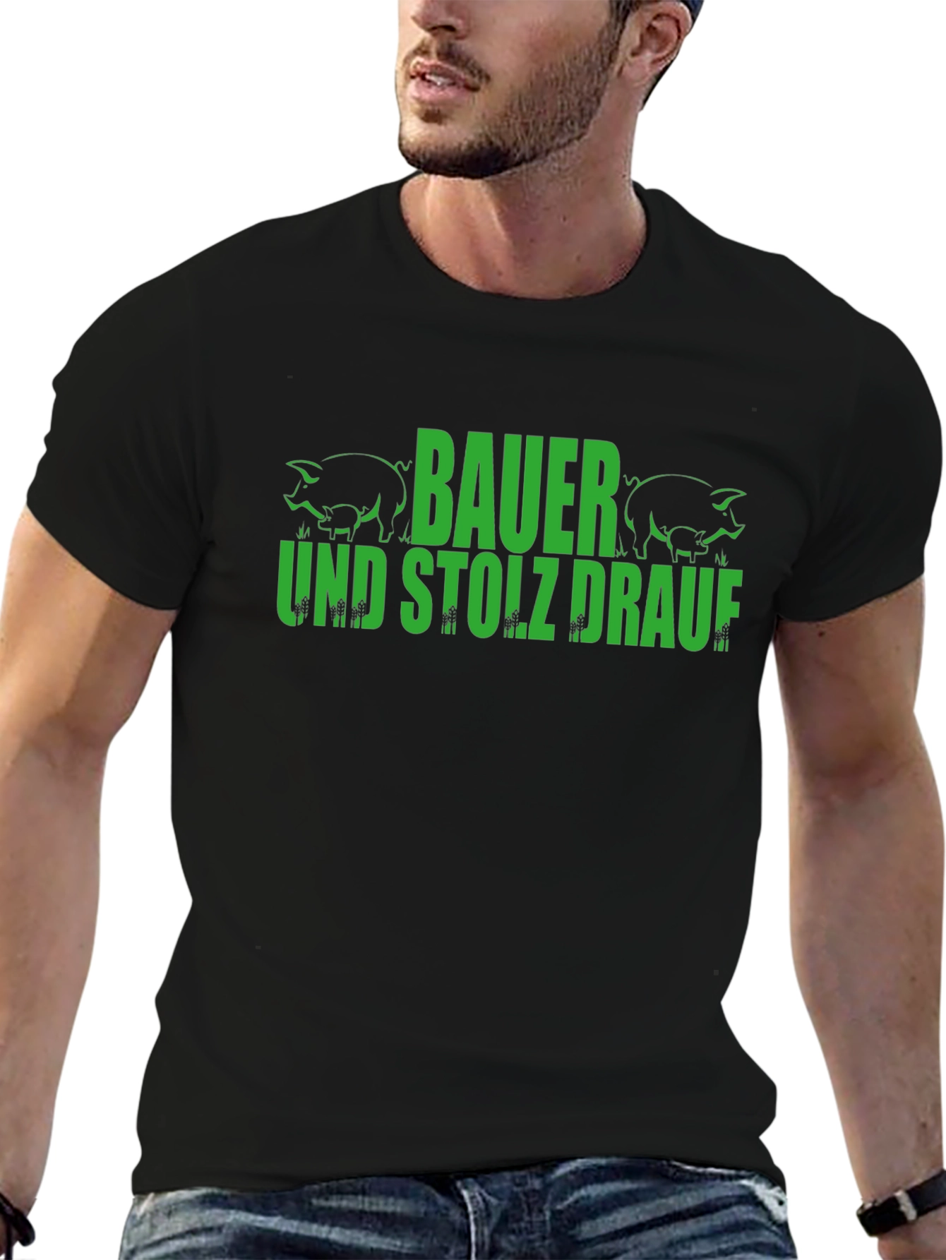Bauer und Stolz Drauf Pig Graphic T-Shirt