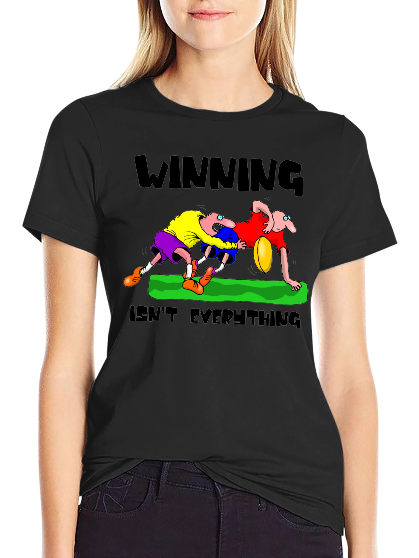 Winning Isnt Everything T-Shirt: Rugby Cartoon