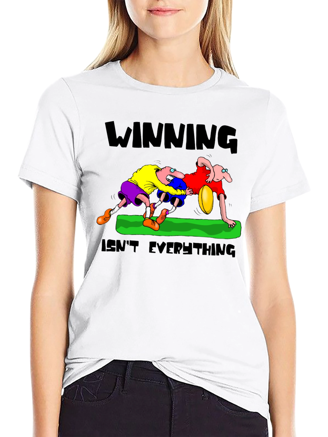 Winning Isnt Everything T-Shirt: Rugby Cartoon