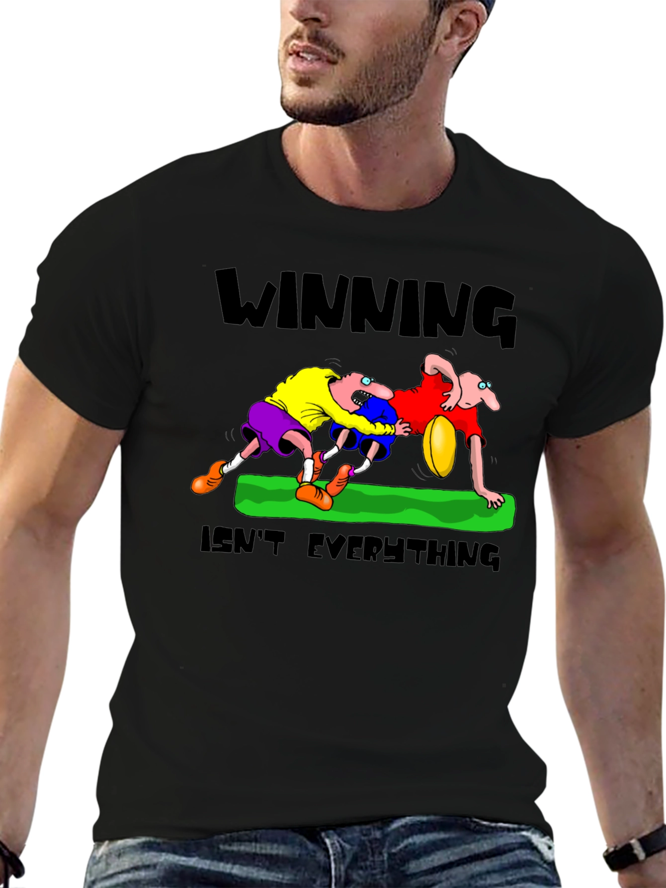 Winning Isnt Everything T-Shirt: Rugby Cartoon