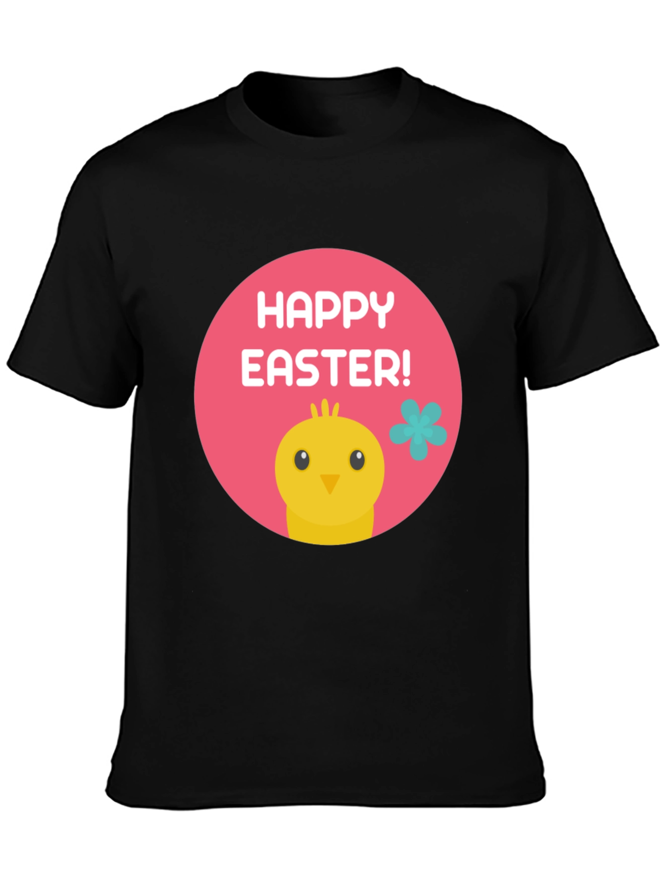 Happy Easter Chick T-Shirt - Black