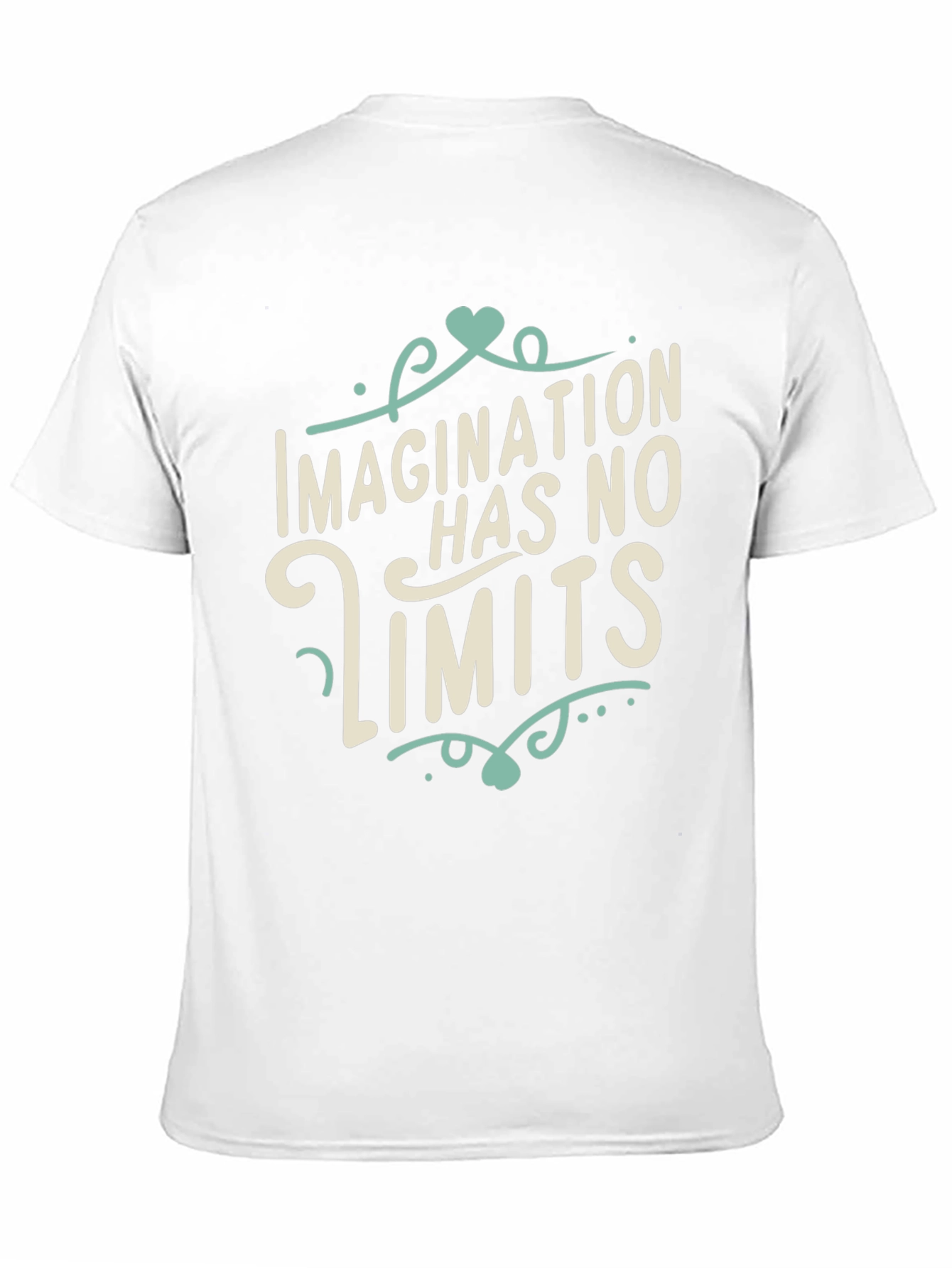 Imagination Has No Limits Black Graphic Tee