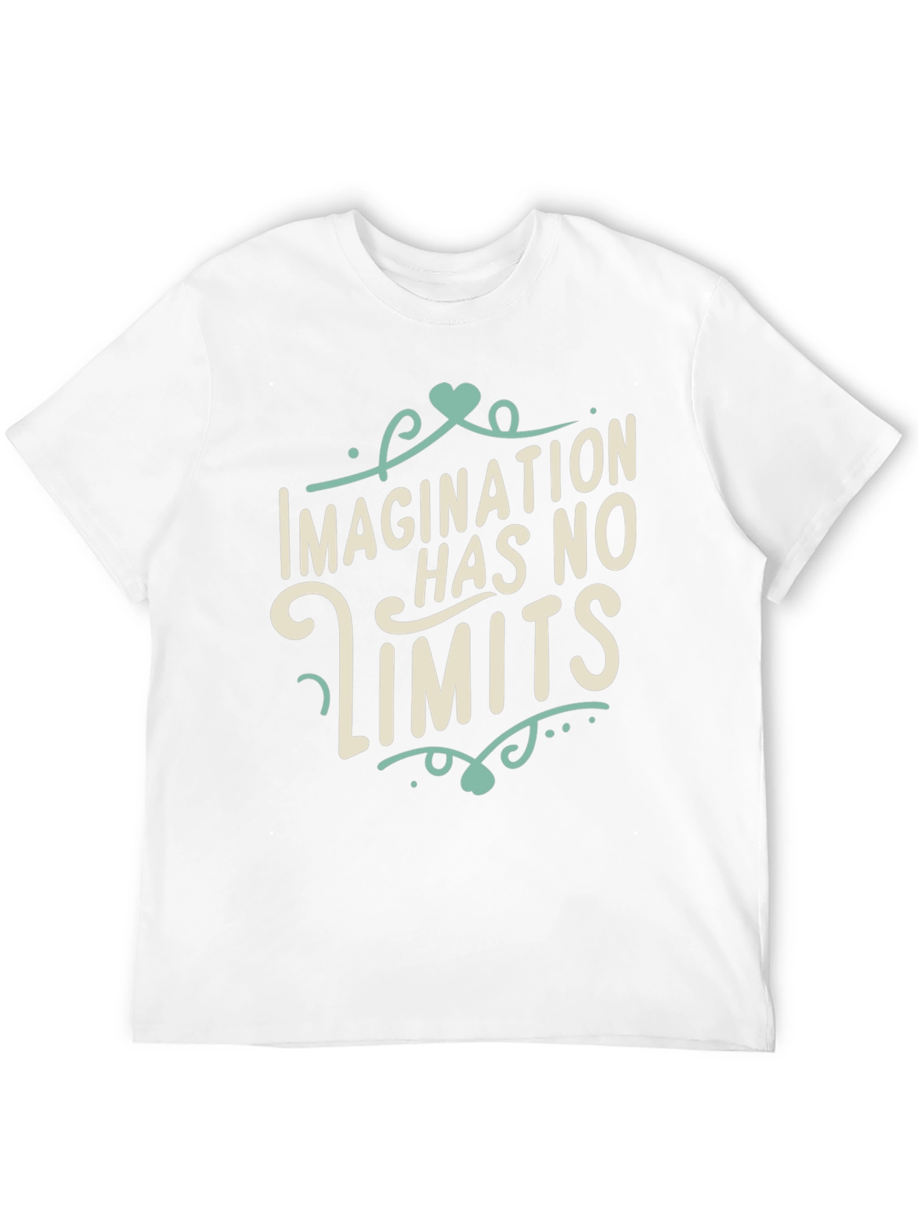 Imagination Has No Limits Black Graphic Tee