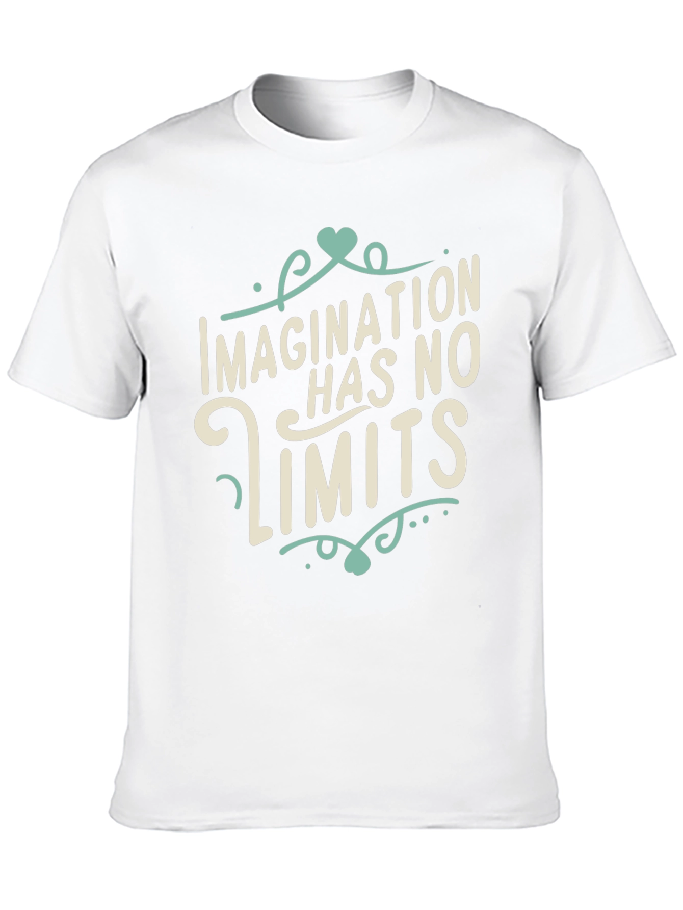 Imagination Has No Limits Black Graphic Tee