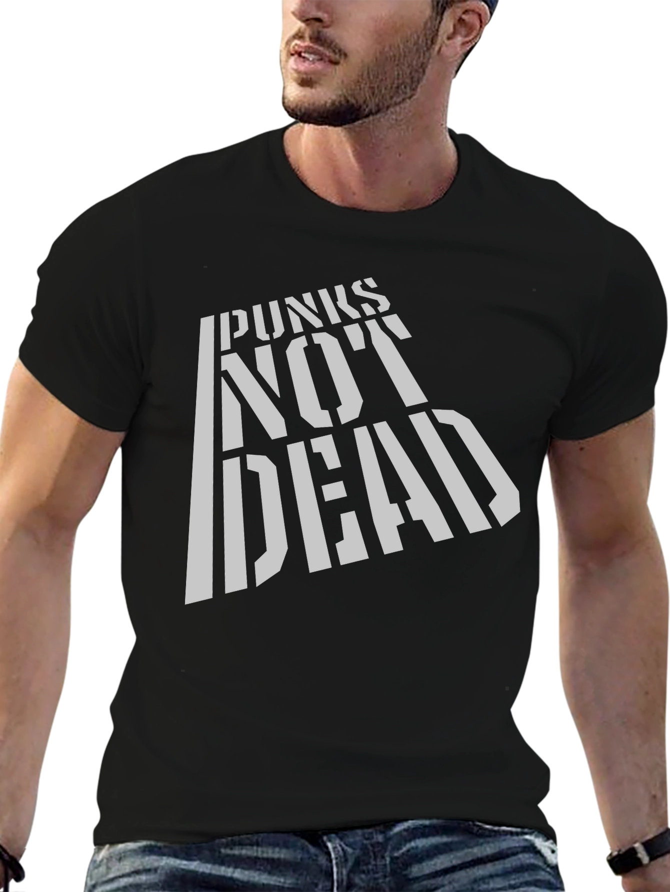 Punks Not Dead Graphic Tee - Bold Style