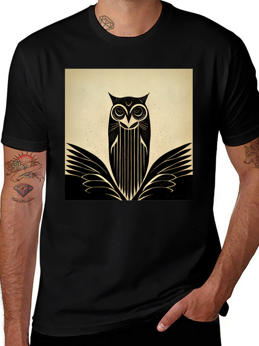 Art Deco Owl T-Shirt