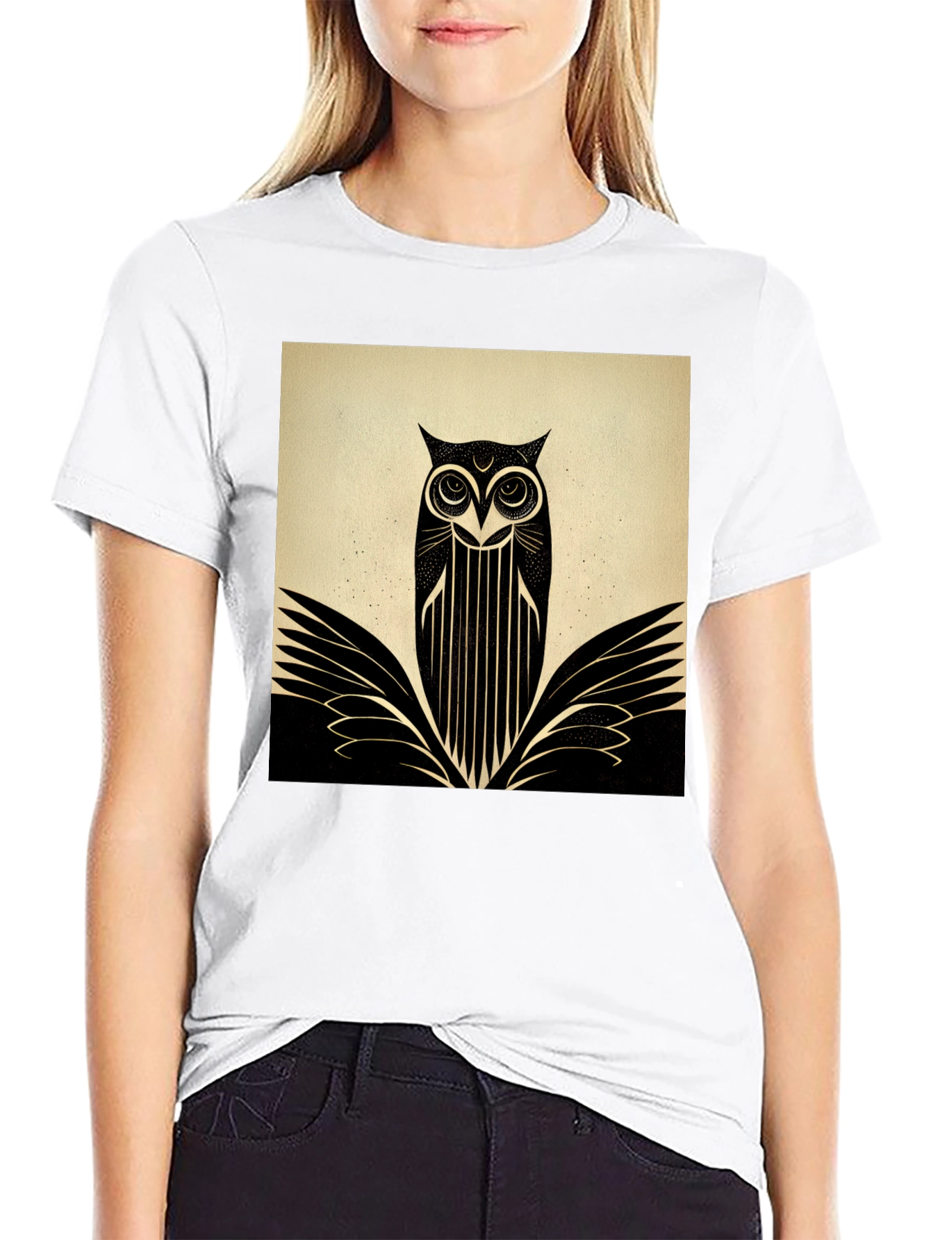 Art Deco Owl T-Shirt