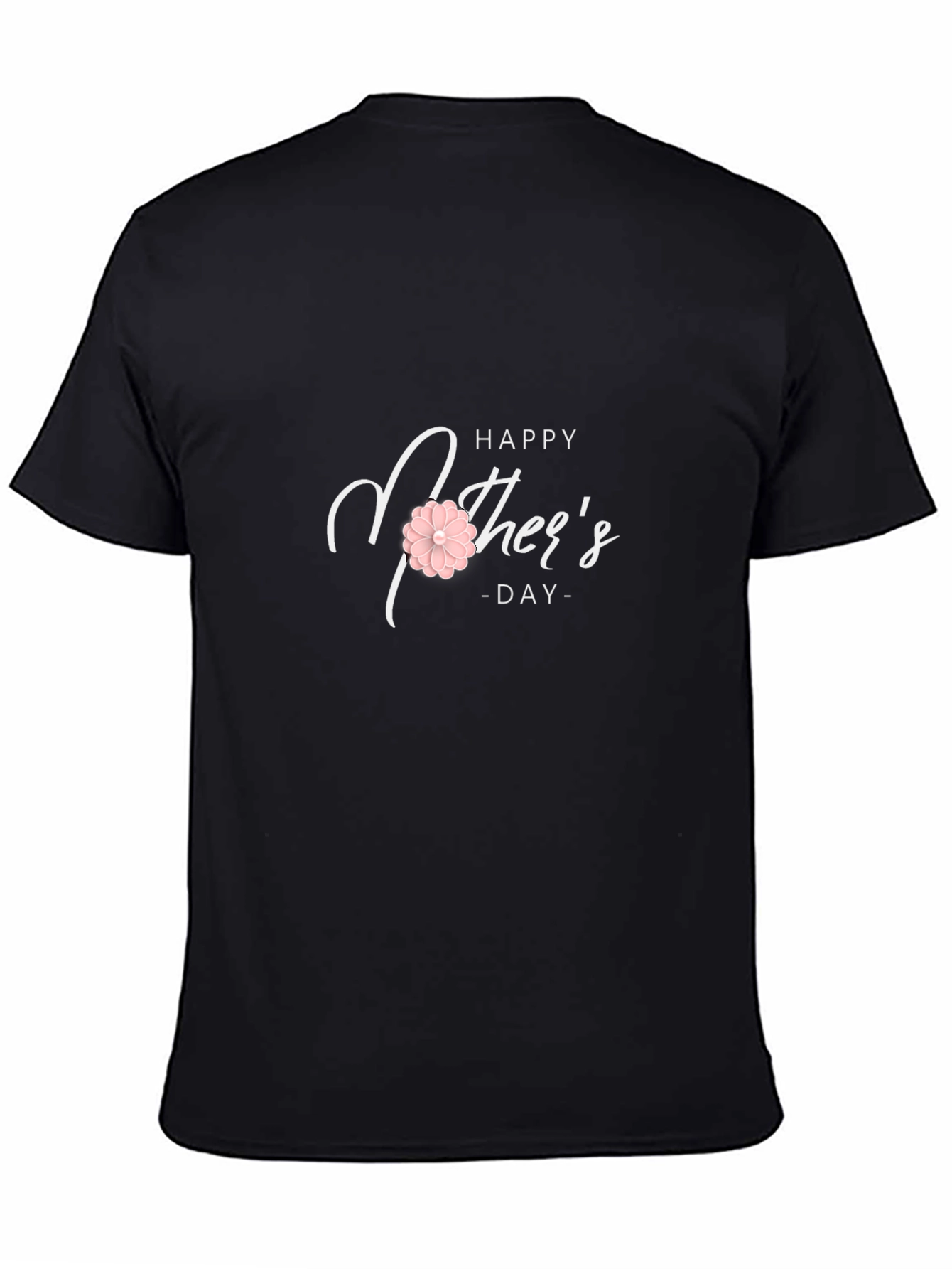 Happy Mothers Day Graphic Tee - Black