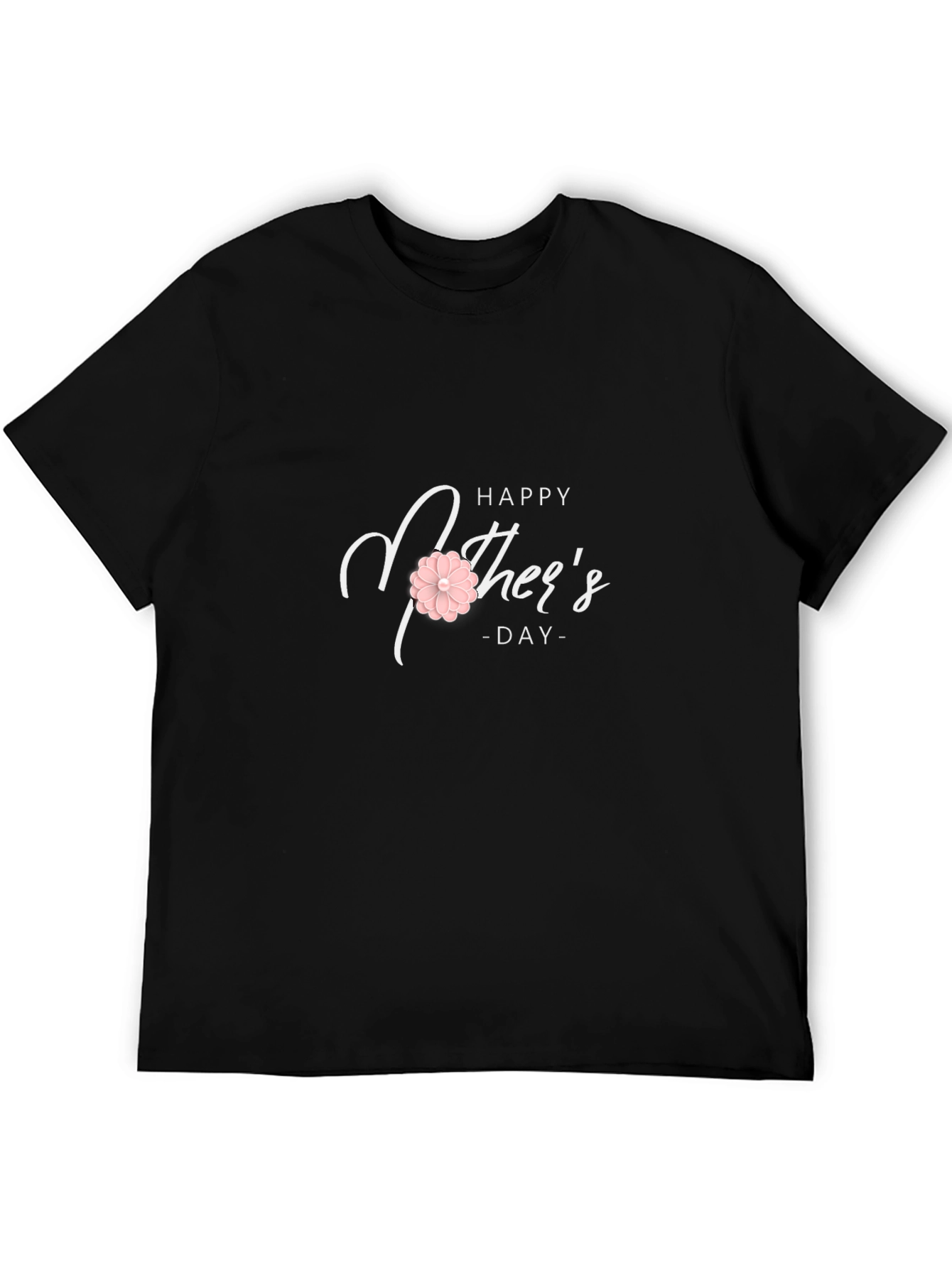 Happy Mothers Day Graphic Tee - Black