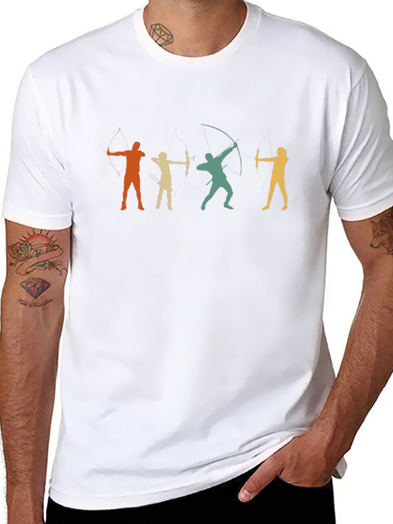 Archery Silhouette Graphic T-Shirt