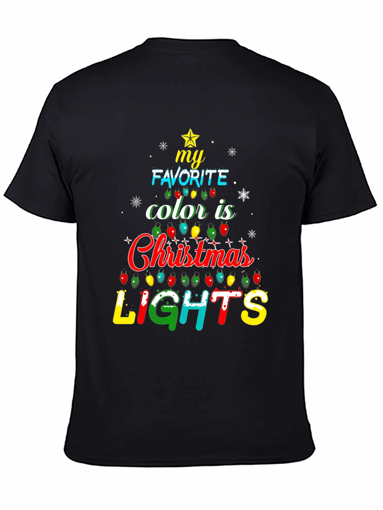 Christmas Lights T-Shirt - Holiday Festive Tee