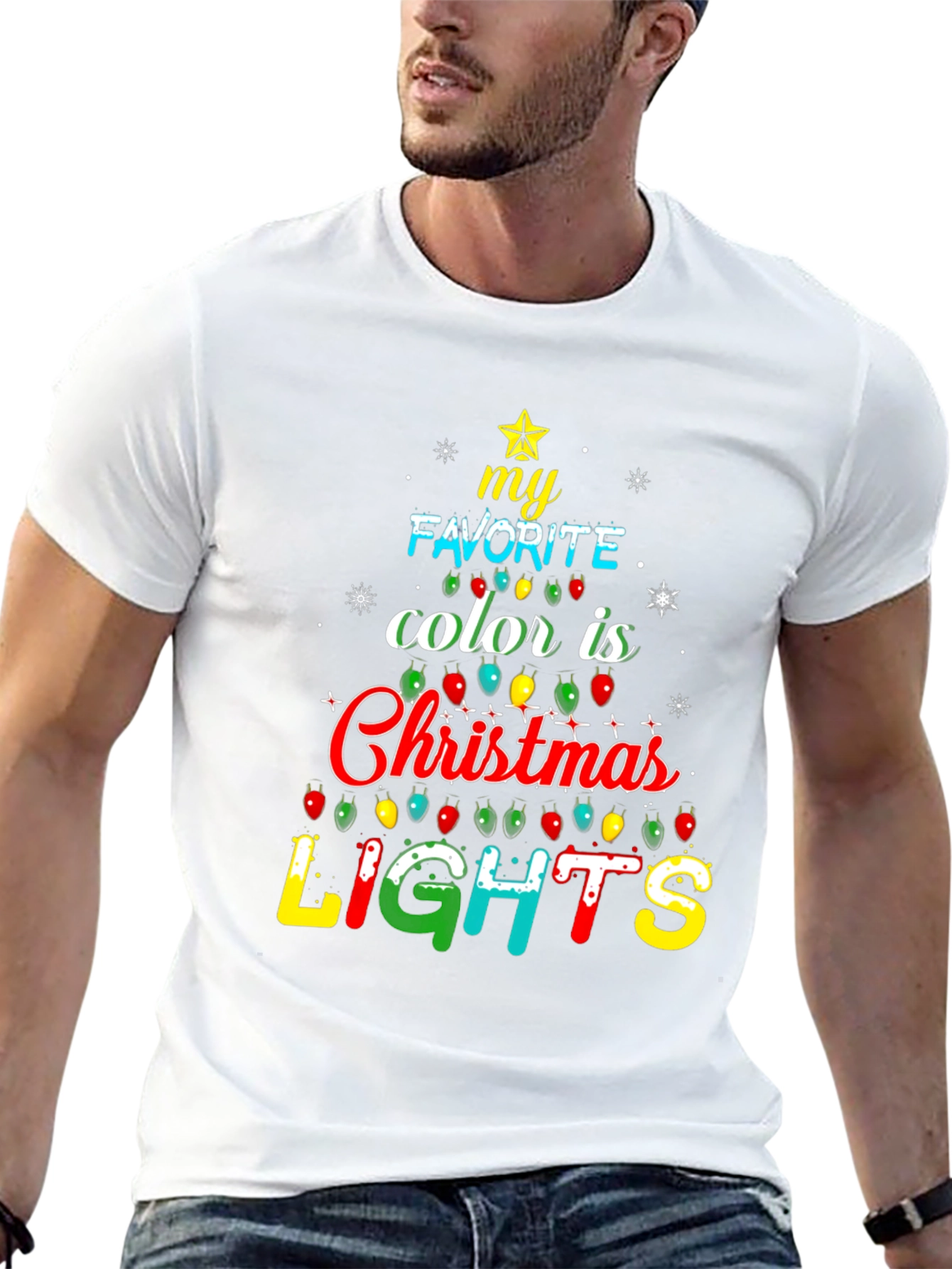 Christmas Lights T-Shirt - Holiday Festive Tee