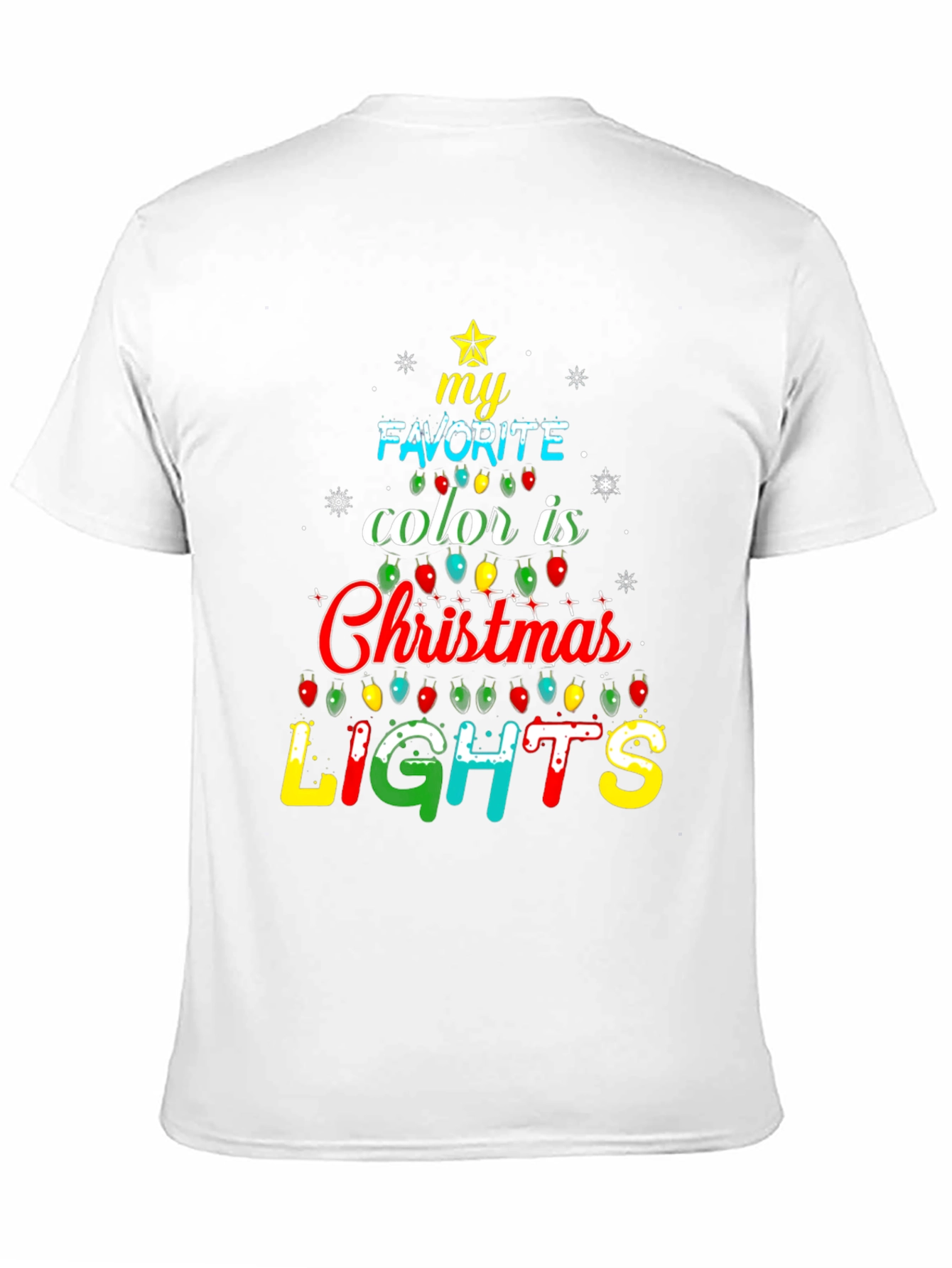 Christmas Lights T-Shirt - Holiday Festive Tee