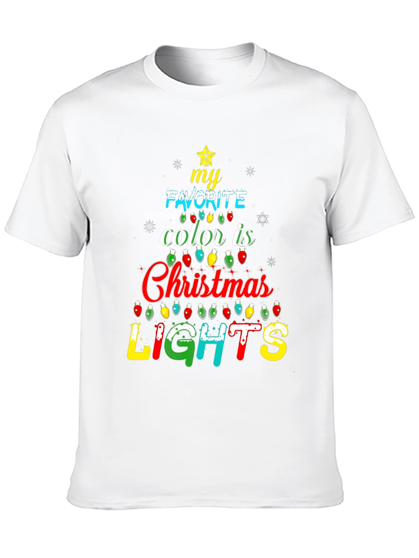 Christmas Lights T-Shirt - Holiday Festive Tee