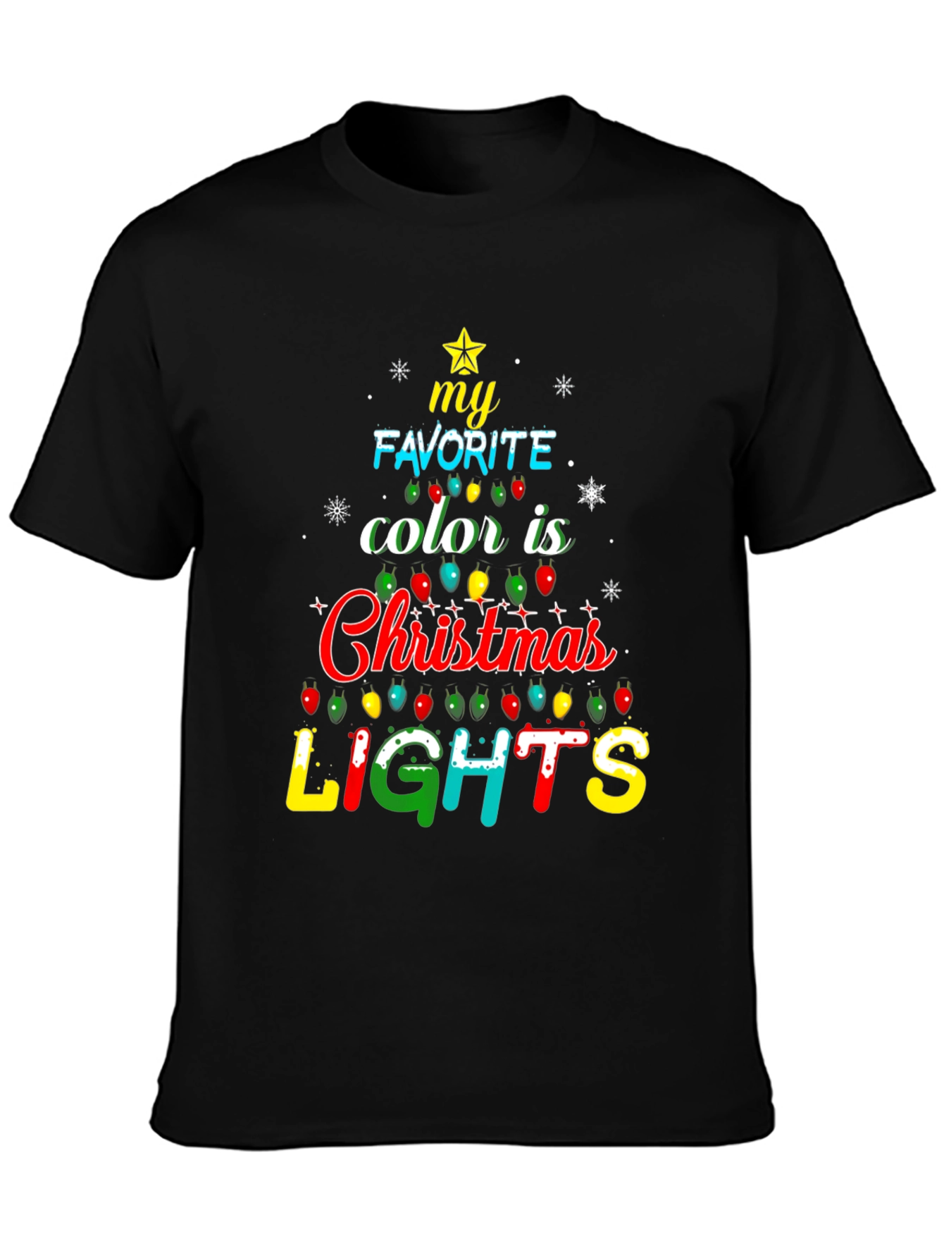 Christmas Lights T-Shirt - Holiday Festive Tee