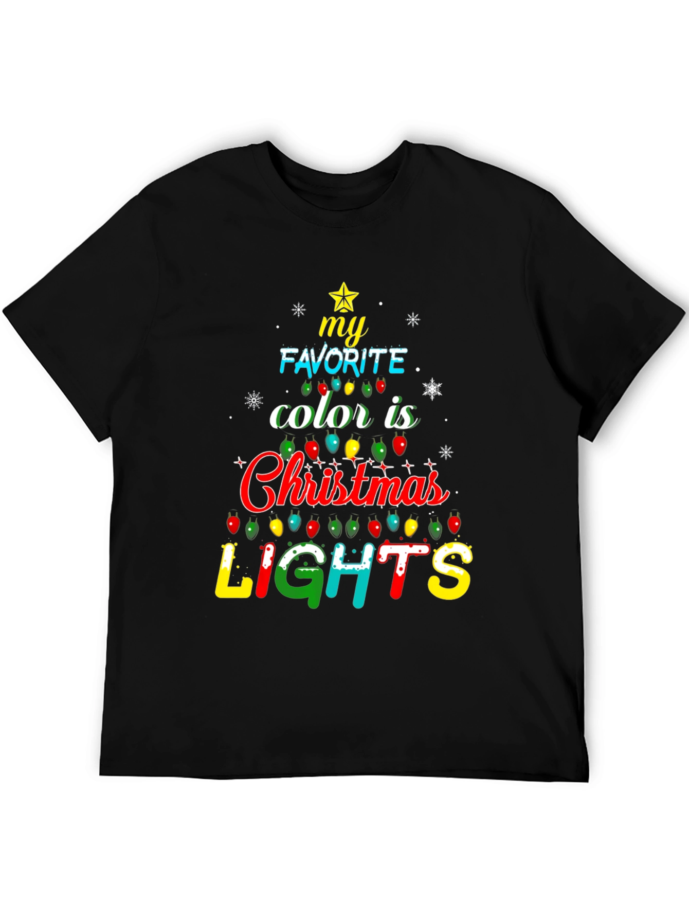 Christmas Lights T-Shirt - Holiday Festive Tee