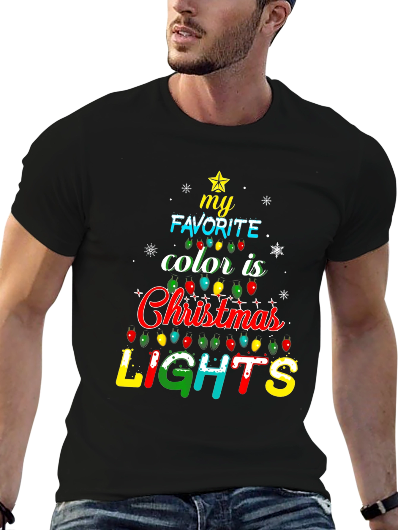 Christmas Lights T-Shirt - Holiday Festive Tee