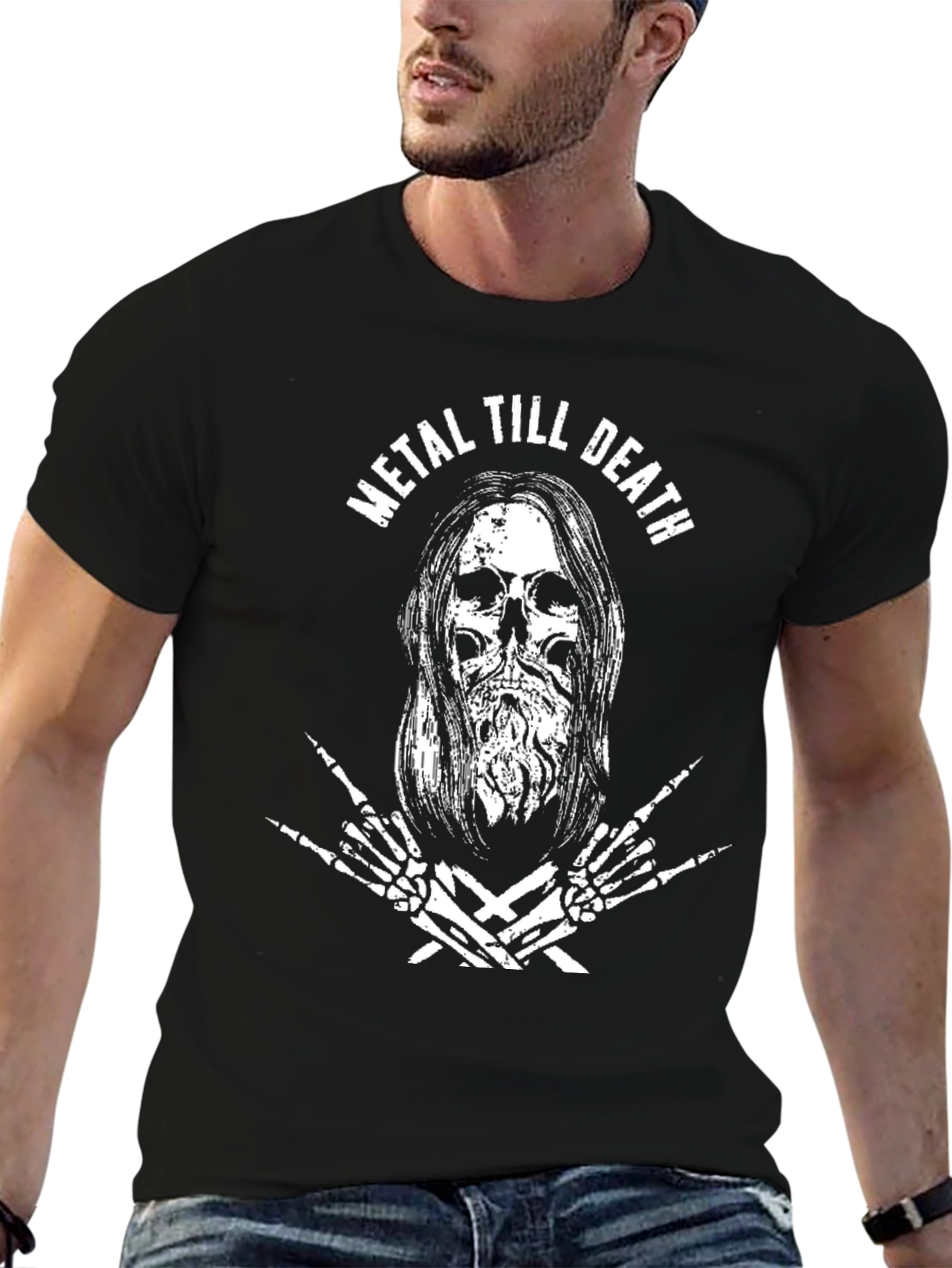 Metal Till Death Graphic T-Shirt