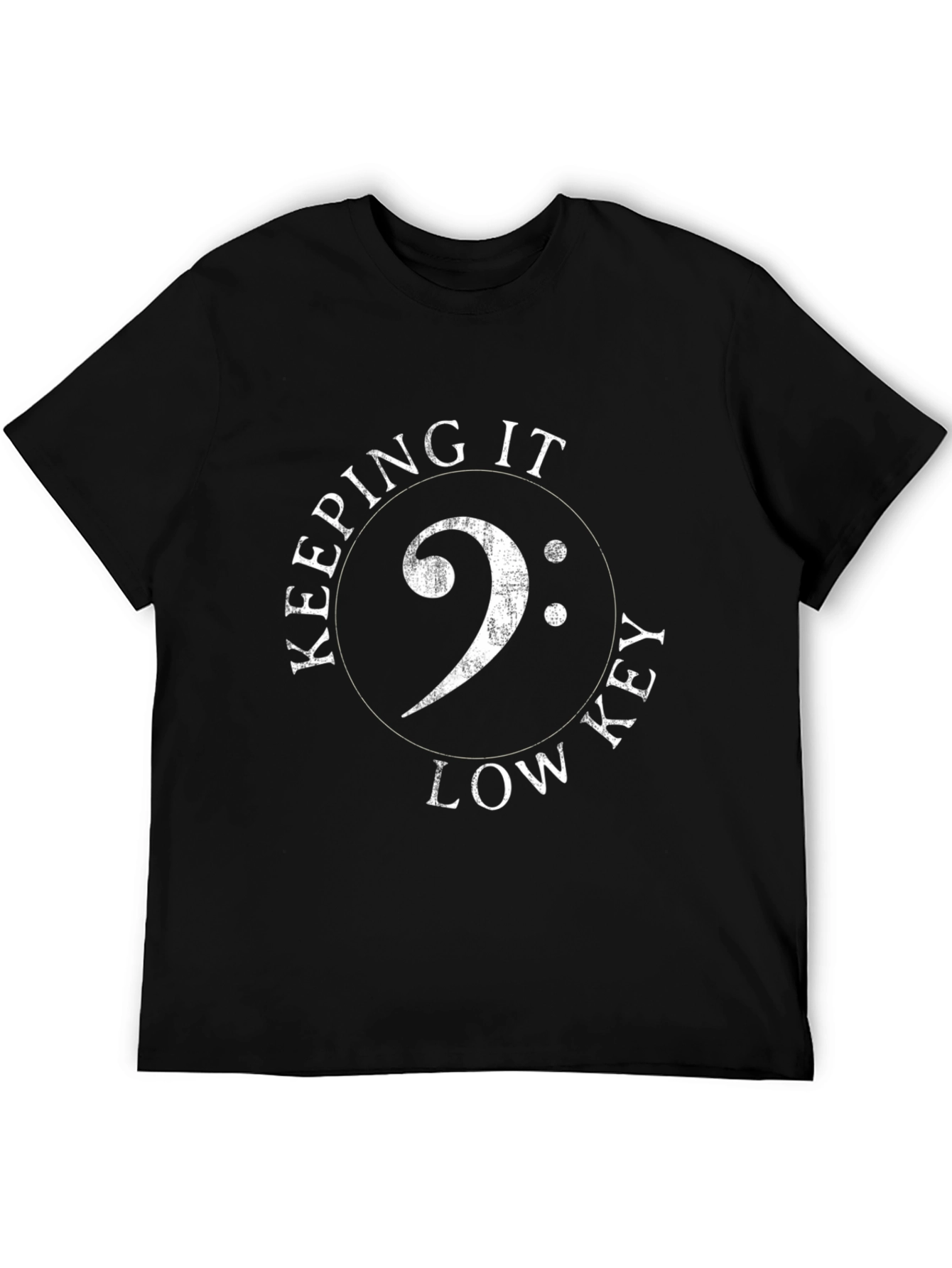 Keeping it Low Key - Bass Clef T-Shirt