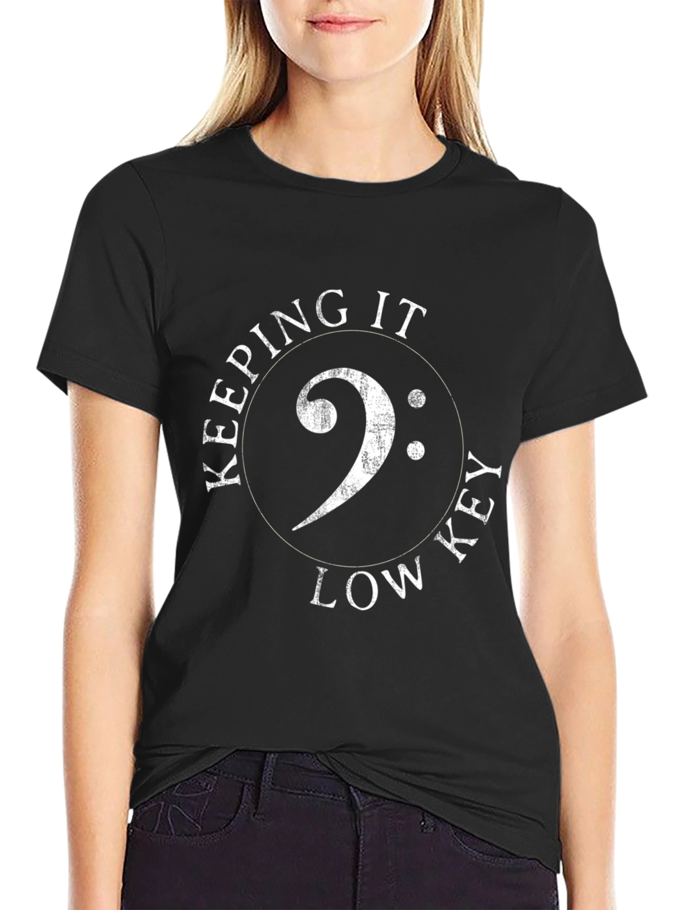 Keeping it Low Key - Bass Clef T-Shirt