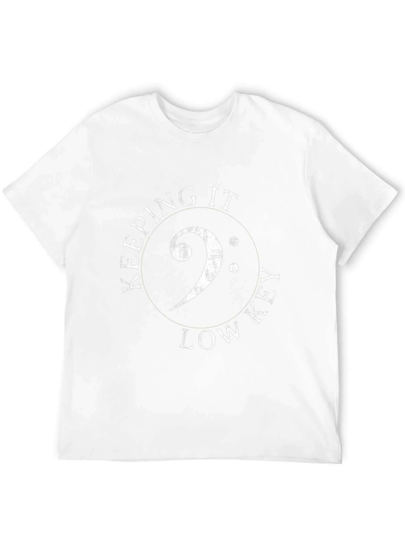 Keeping it Low Key - Bass Clef T-Shirt