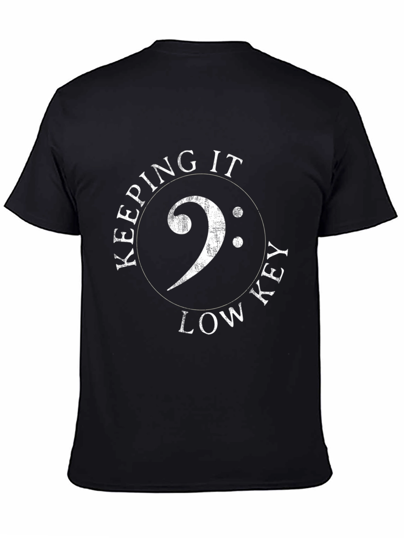 Keeping it Low Key - Bass Clef T-Shirt