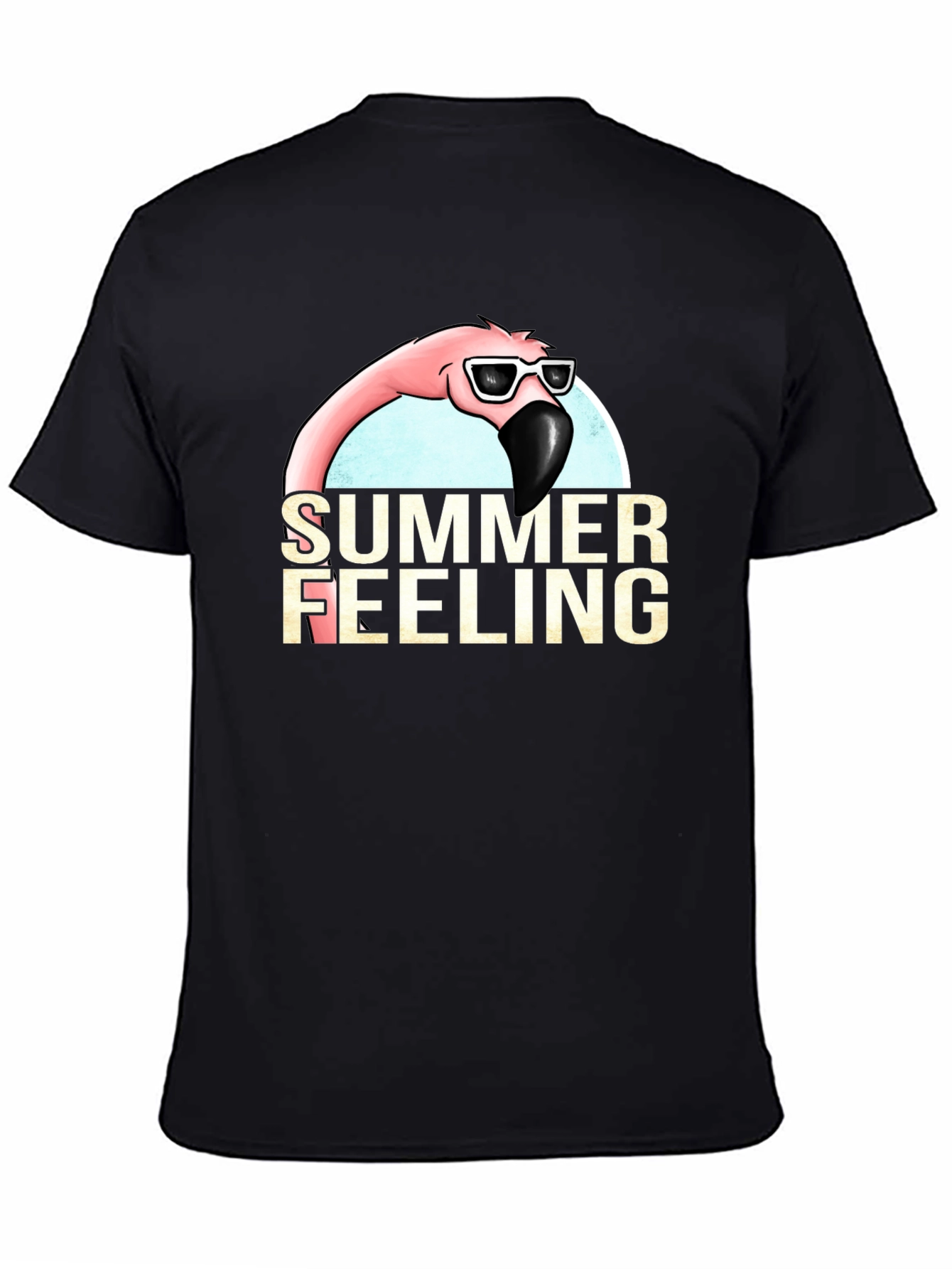 Summer Feeling Flamingo Graphic T-Shirt