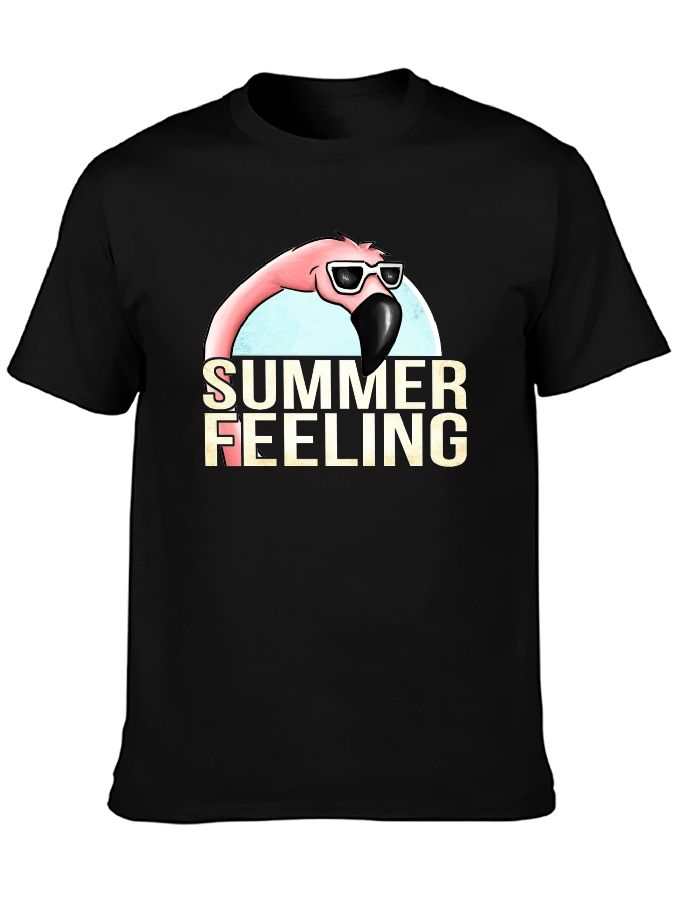 Summer Feeling Flamingo Graphic T-Shirt