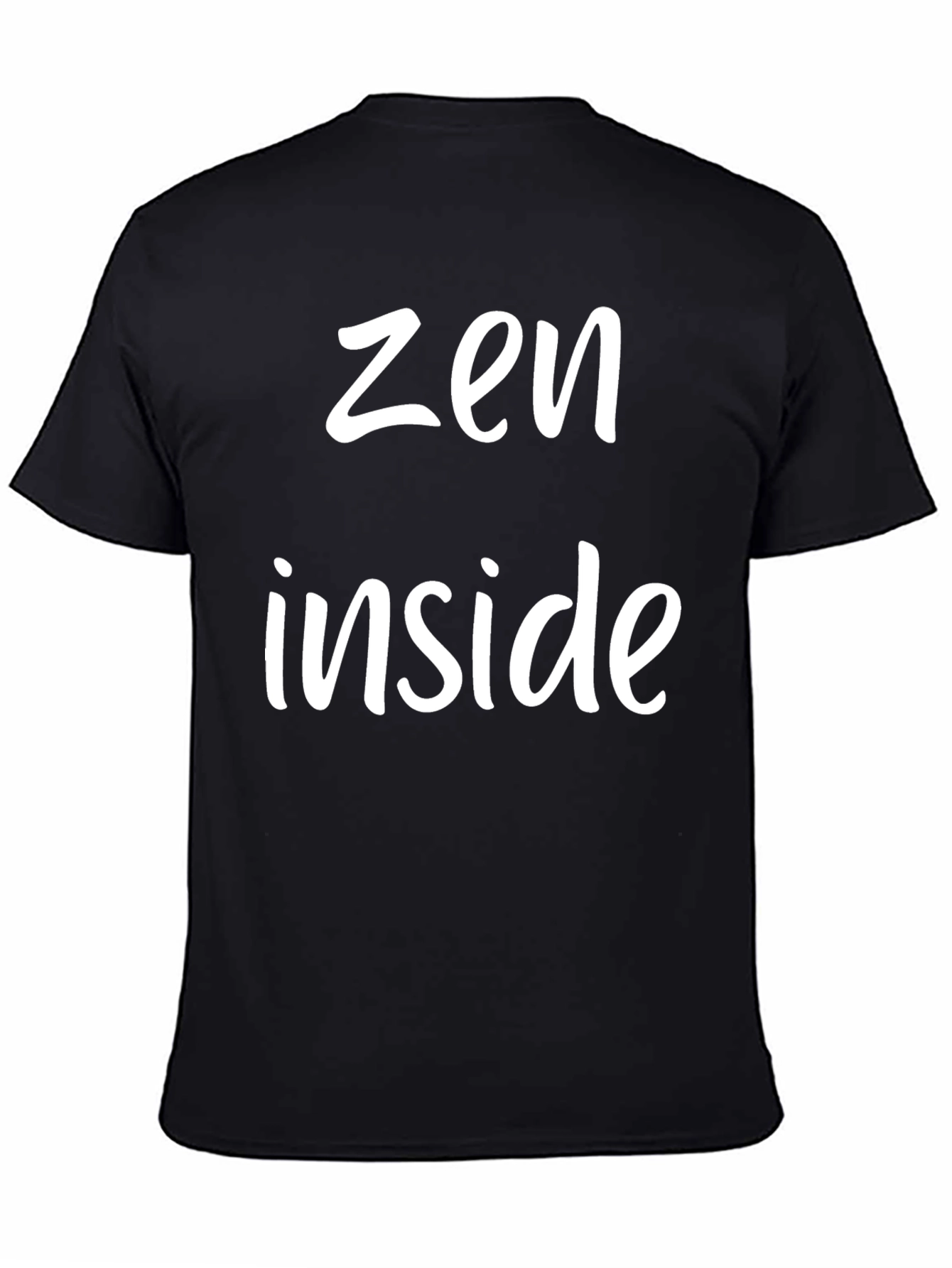Zen Inside Graphic Tee - Black Casual T-Shirt