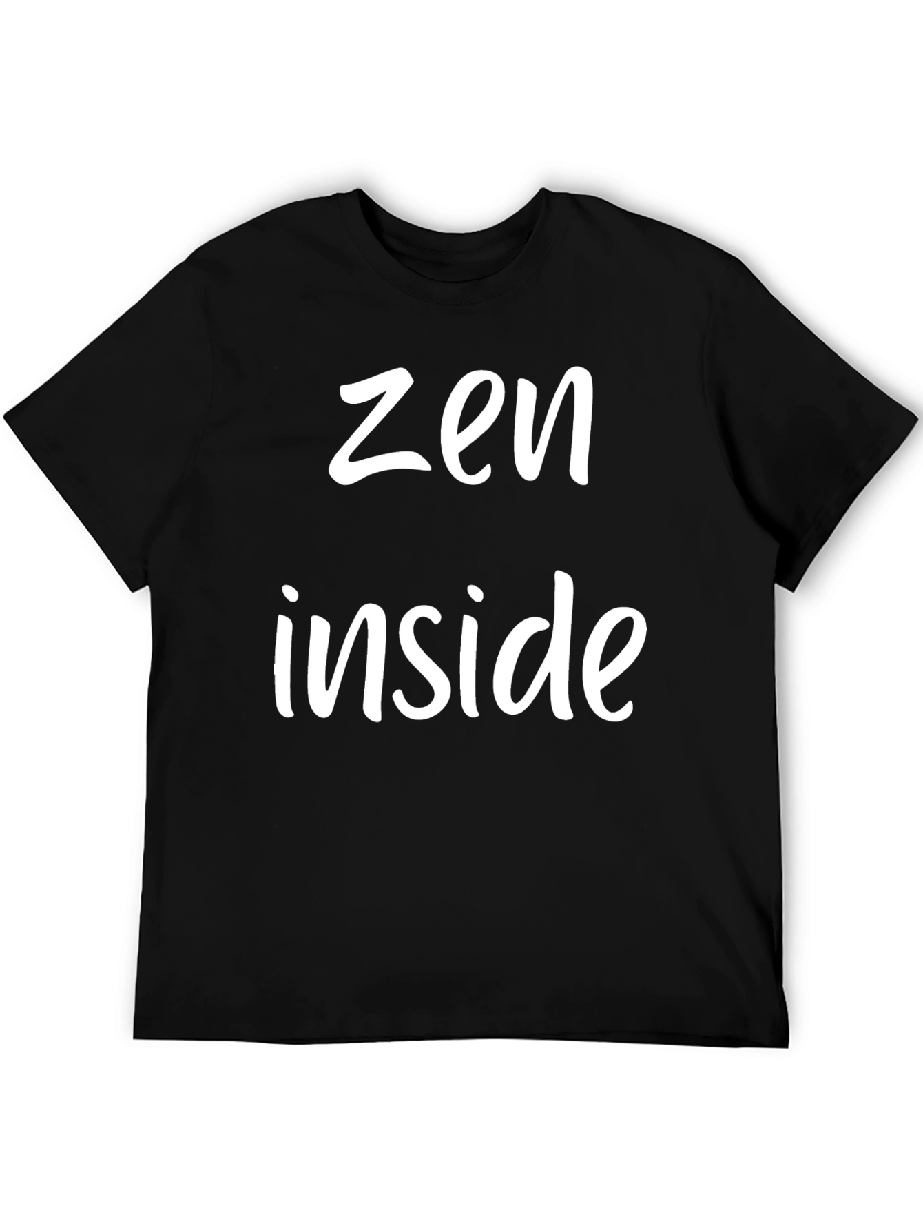 Zen Inside Graphic Tee - Black Casual T-Shirt