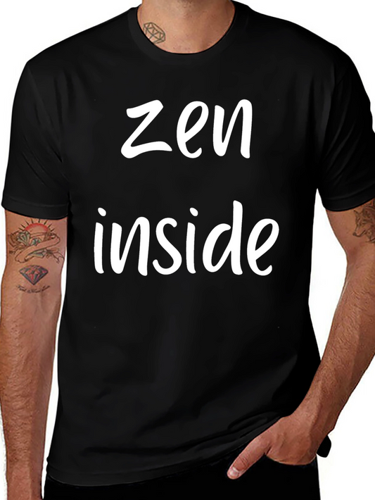 Zen Inside Graphic Tee - Black Casual T-Shirt