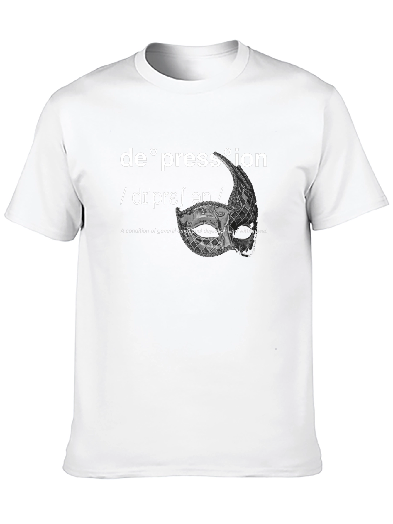 Depression Definition Black T-Shirt