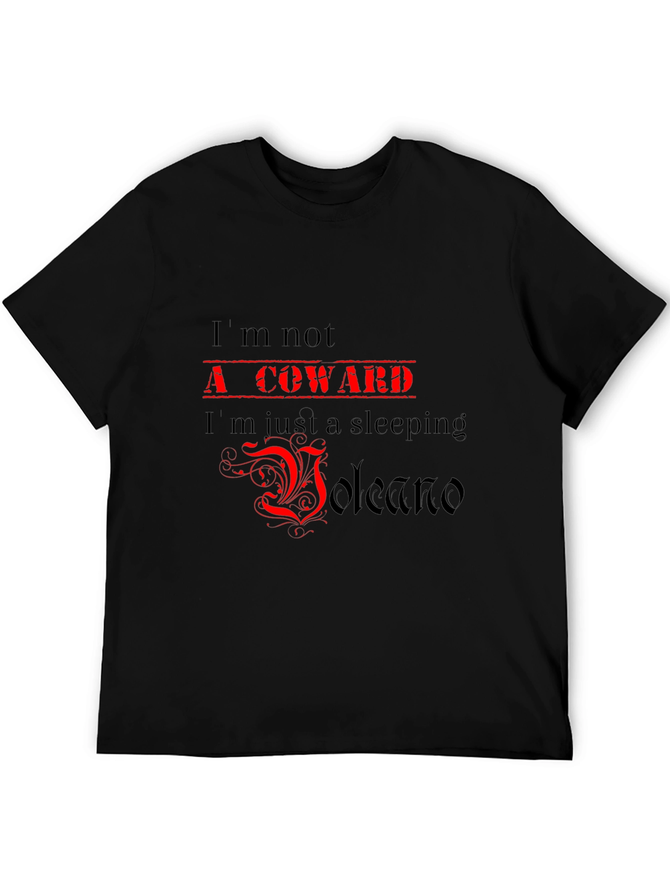 Sleeping Volcano Graphic Tee - Bold Statement T-Shirt