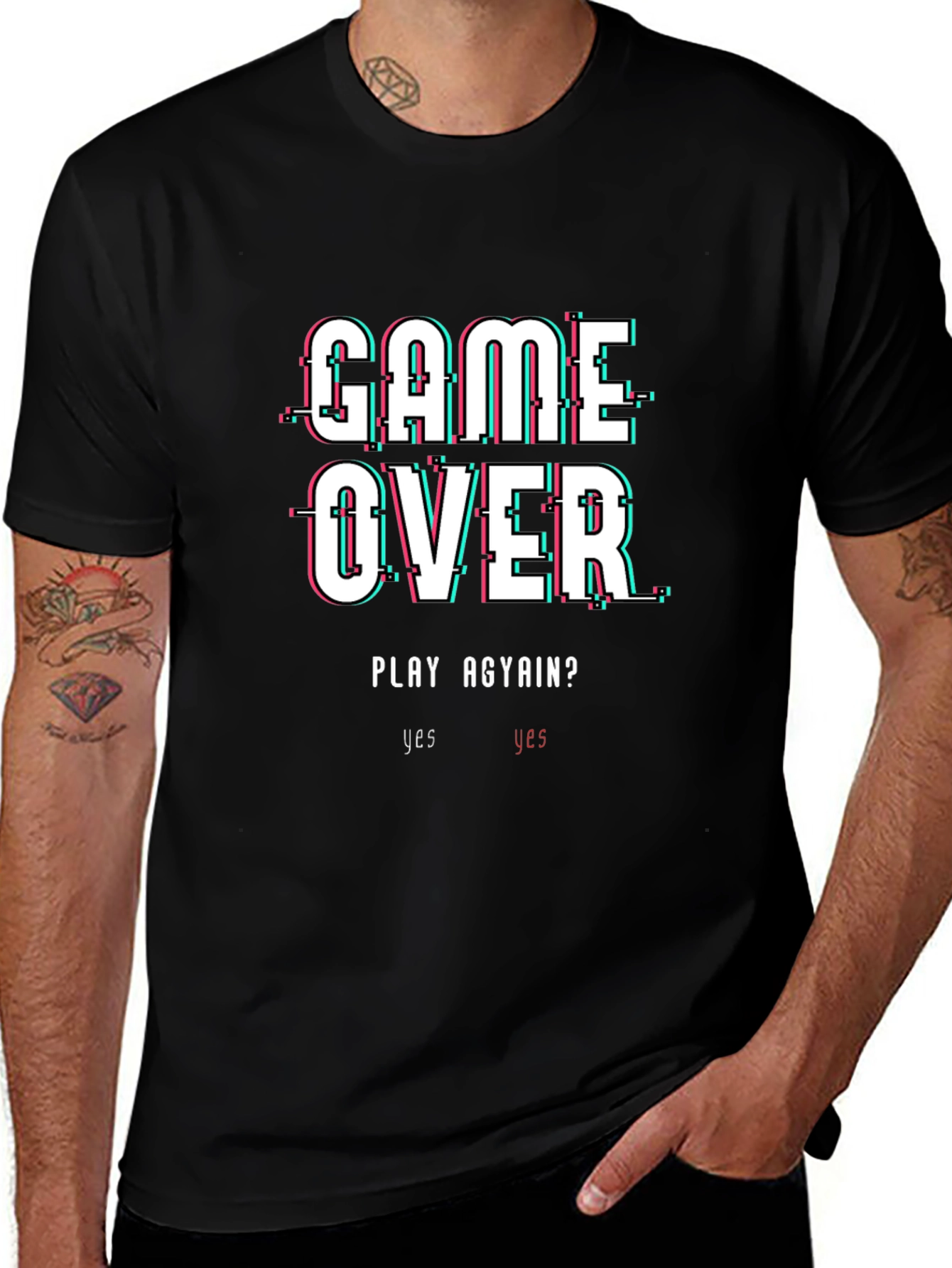 Game Over Graphic Tee - Gamer T-Shirt