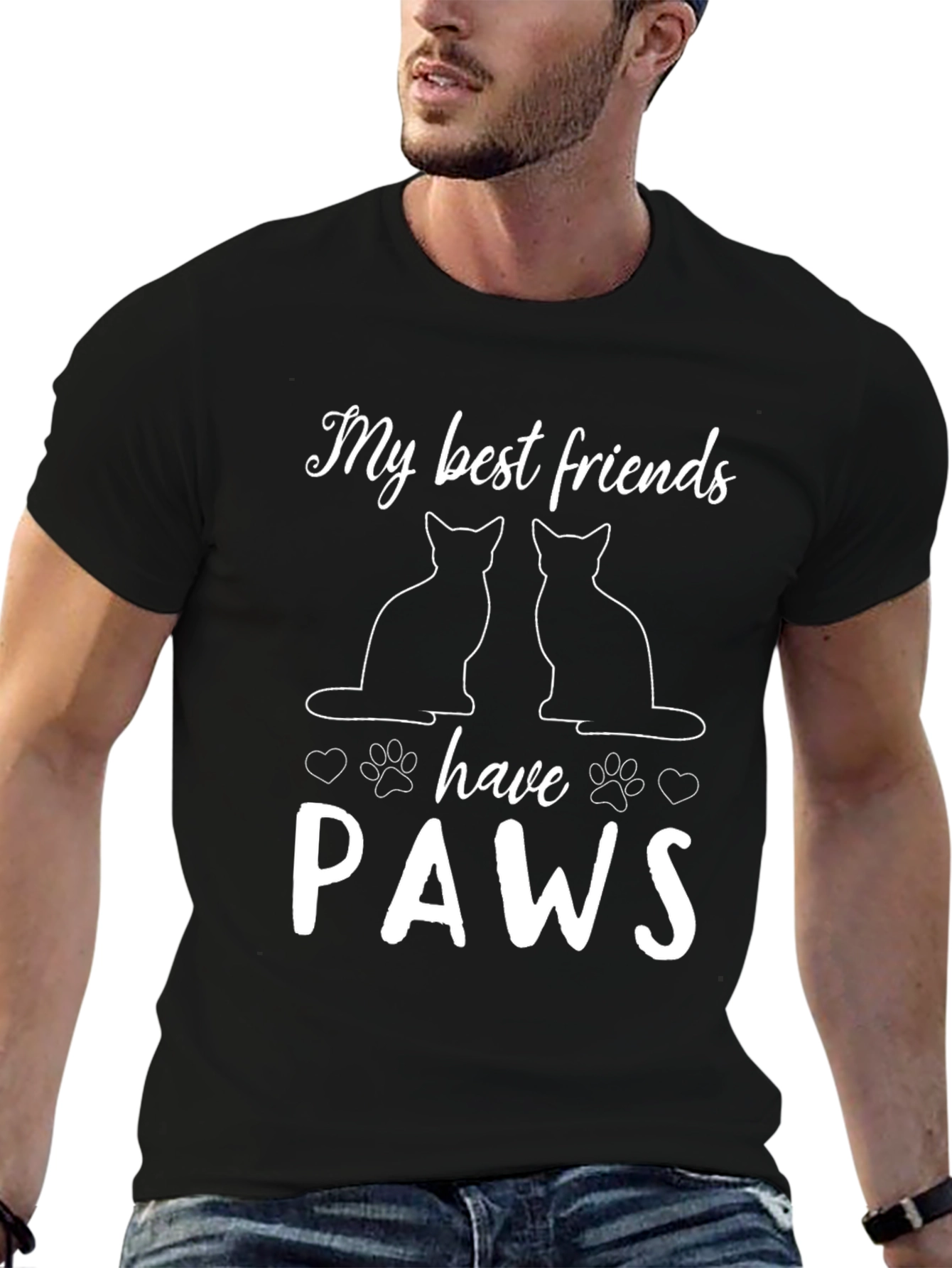 Cat Lover T-Shirt - My Best Friends Have Paws!