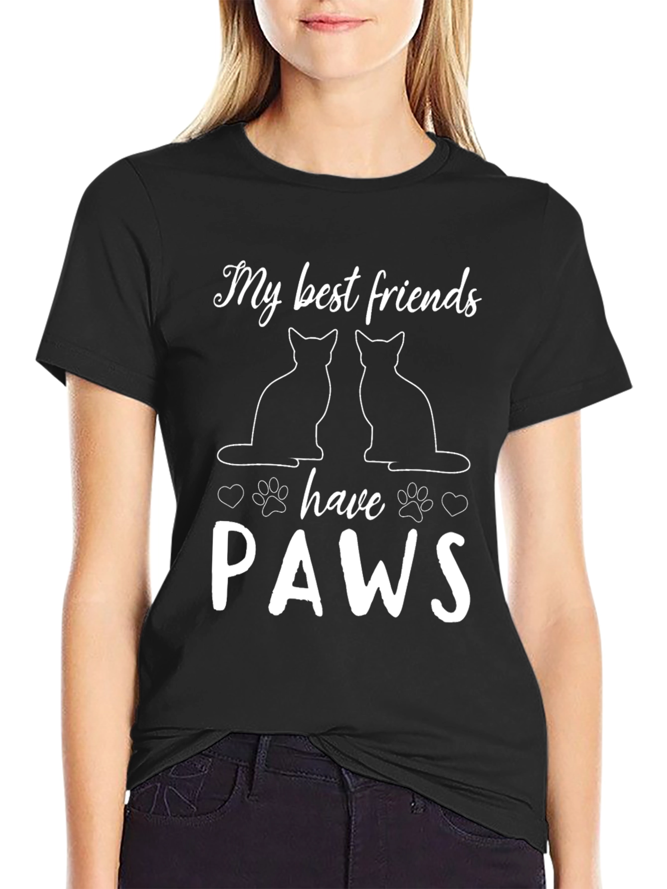 Cat Lover T-Shirt - My Best Friends Have Paws!