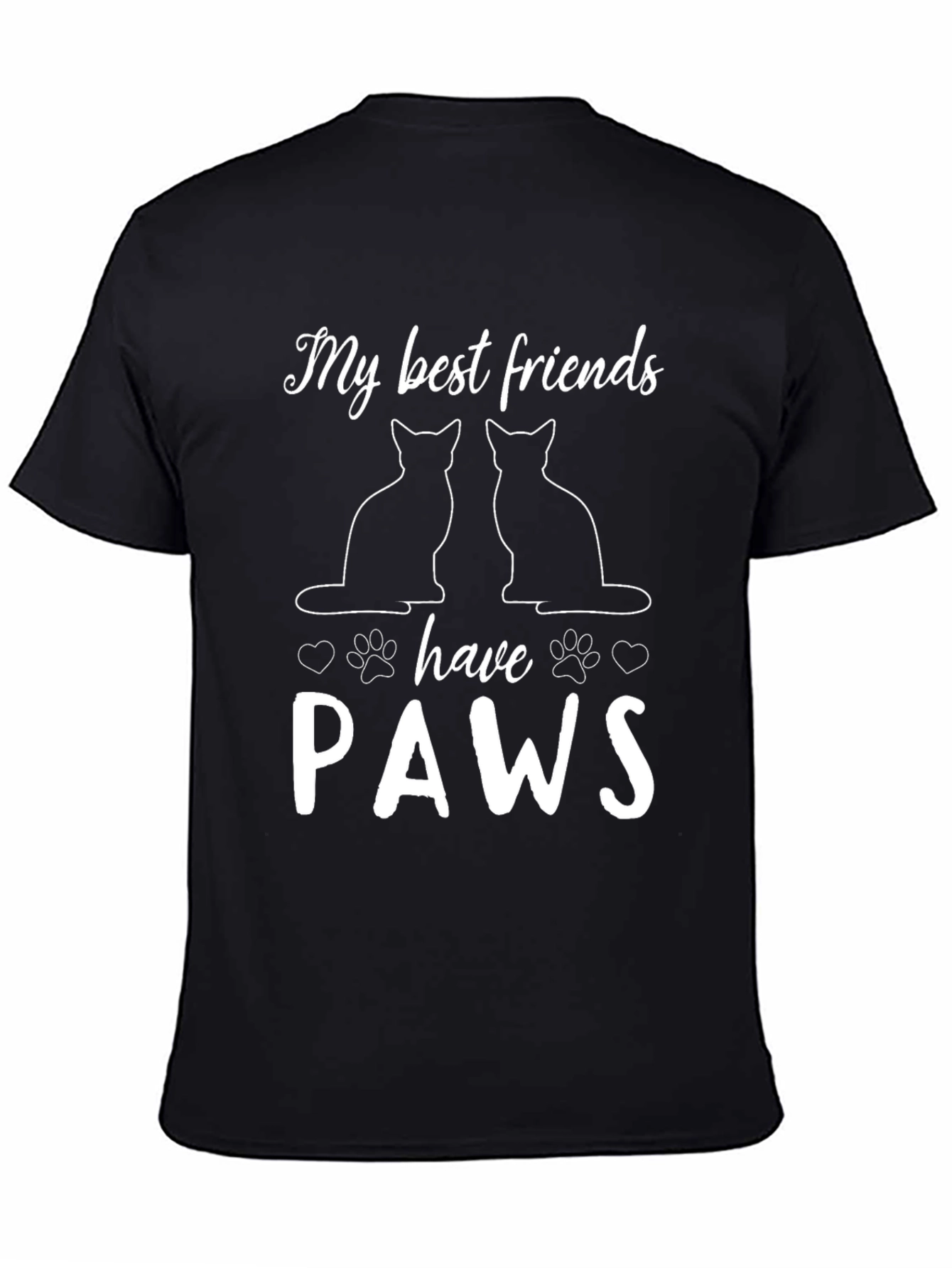 Cat Lover T-Shirt - My Best Friends Have Paws!