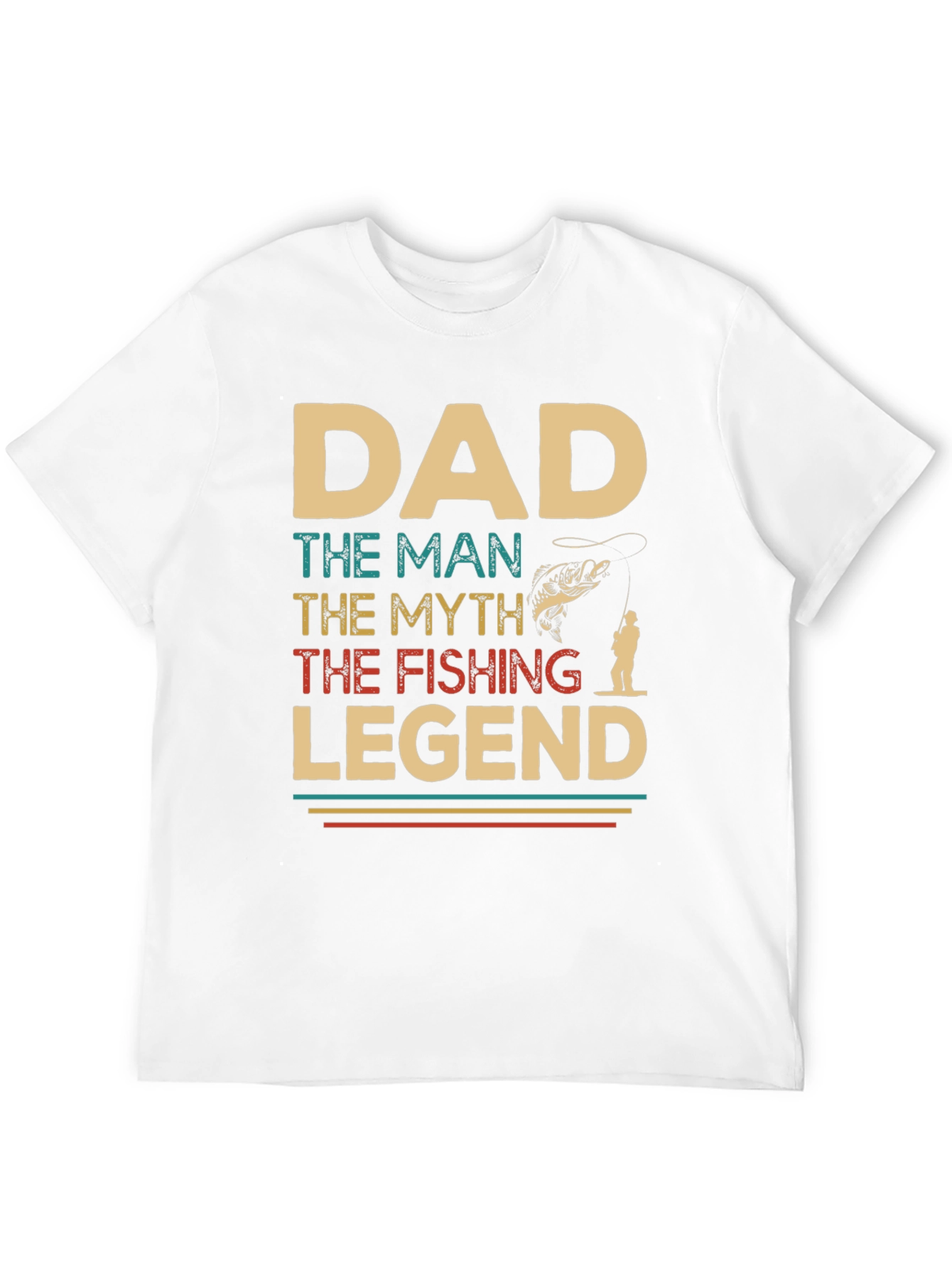Dad Fishing Legend Graphic T-Shirt