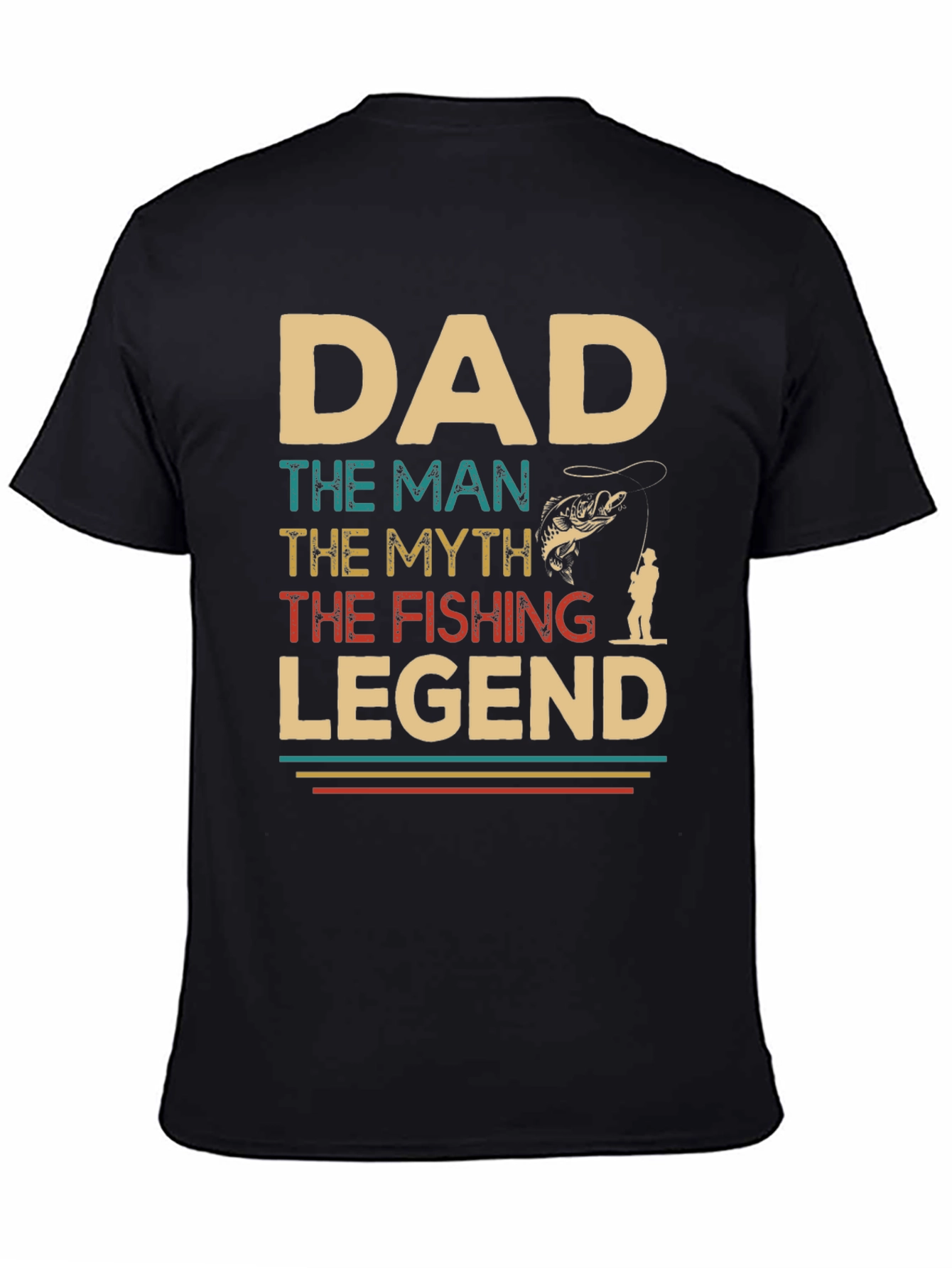 Dad Fishing Legend Graphic T-Shirt