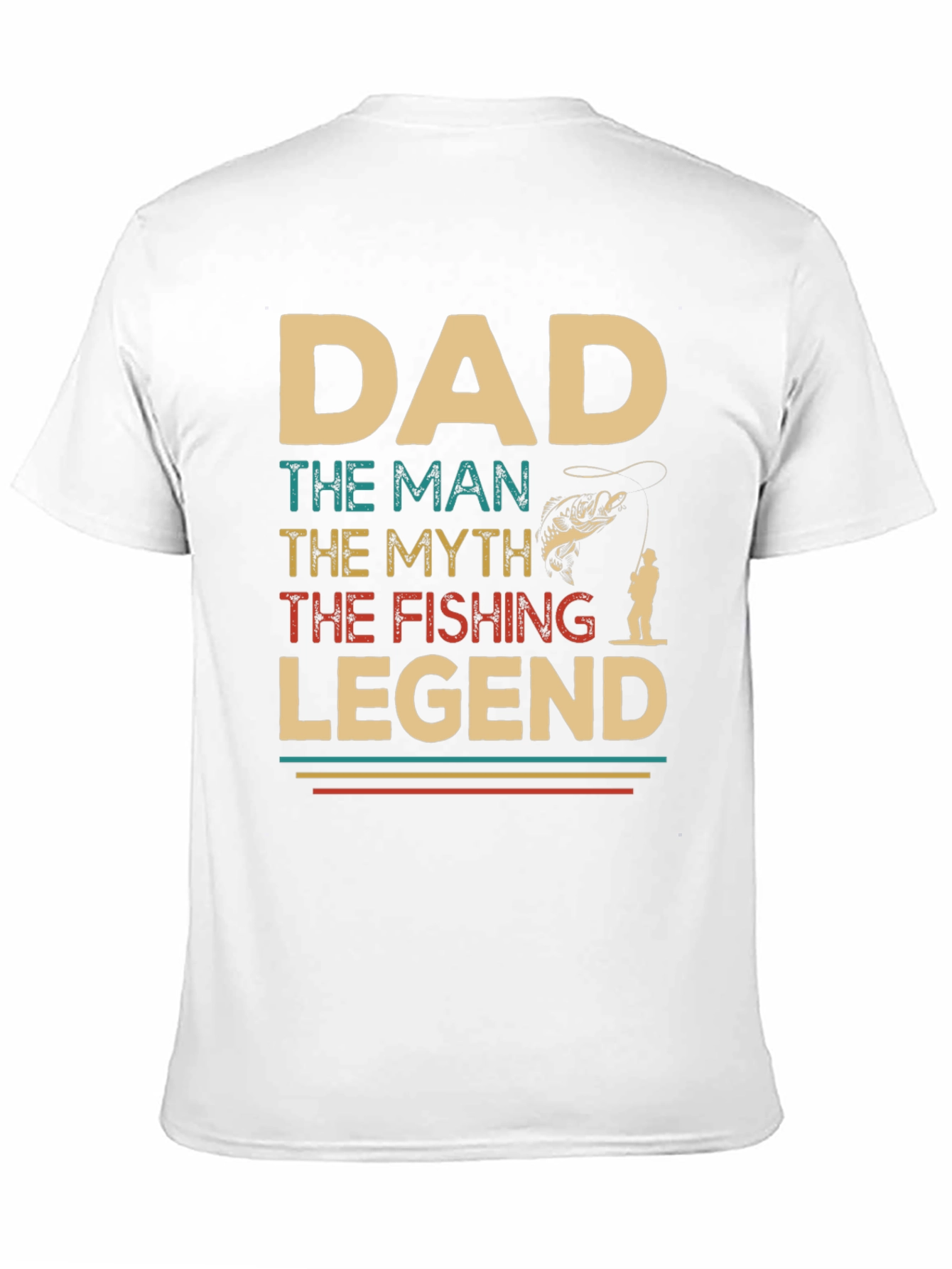 Dad Fishing Legend Graphic T-Shirt