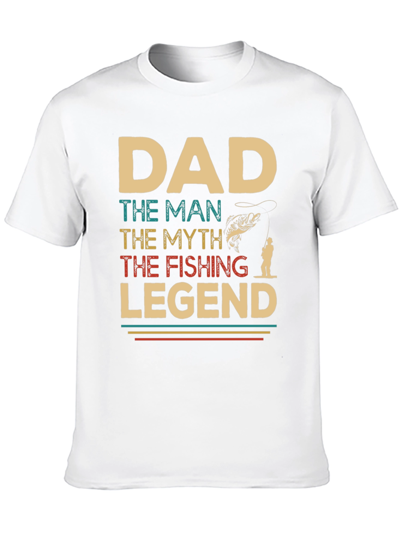 Dad Fishing Legend Graphic T-Shirt