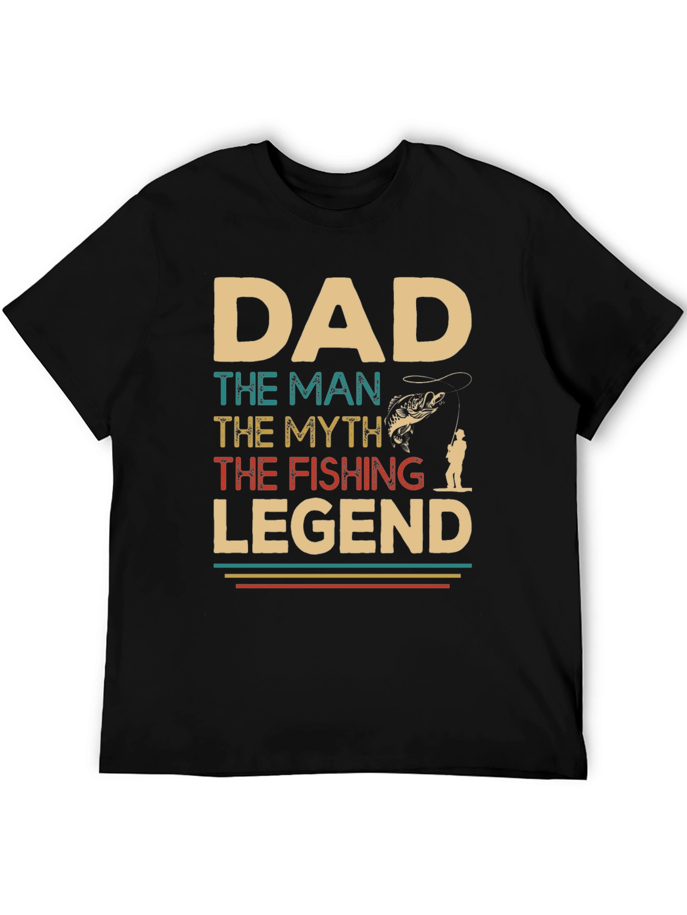 Dad Fishing Legend Graphic T-Shirt