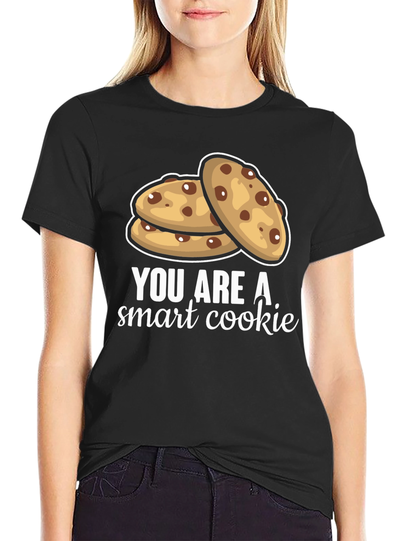 You Are A Smart Cookie Black Graphic Tee