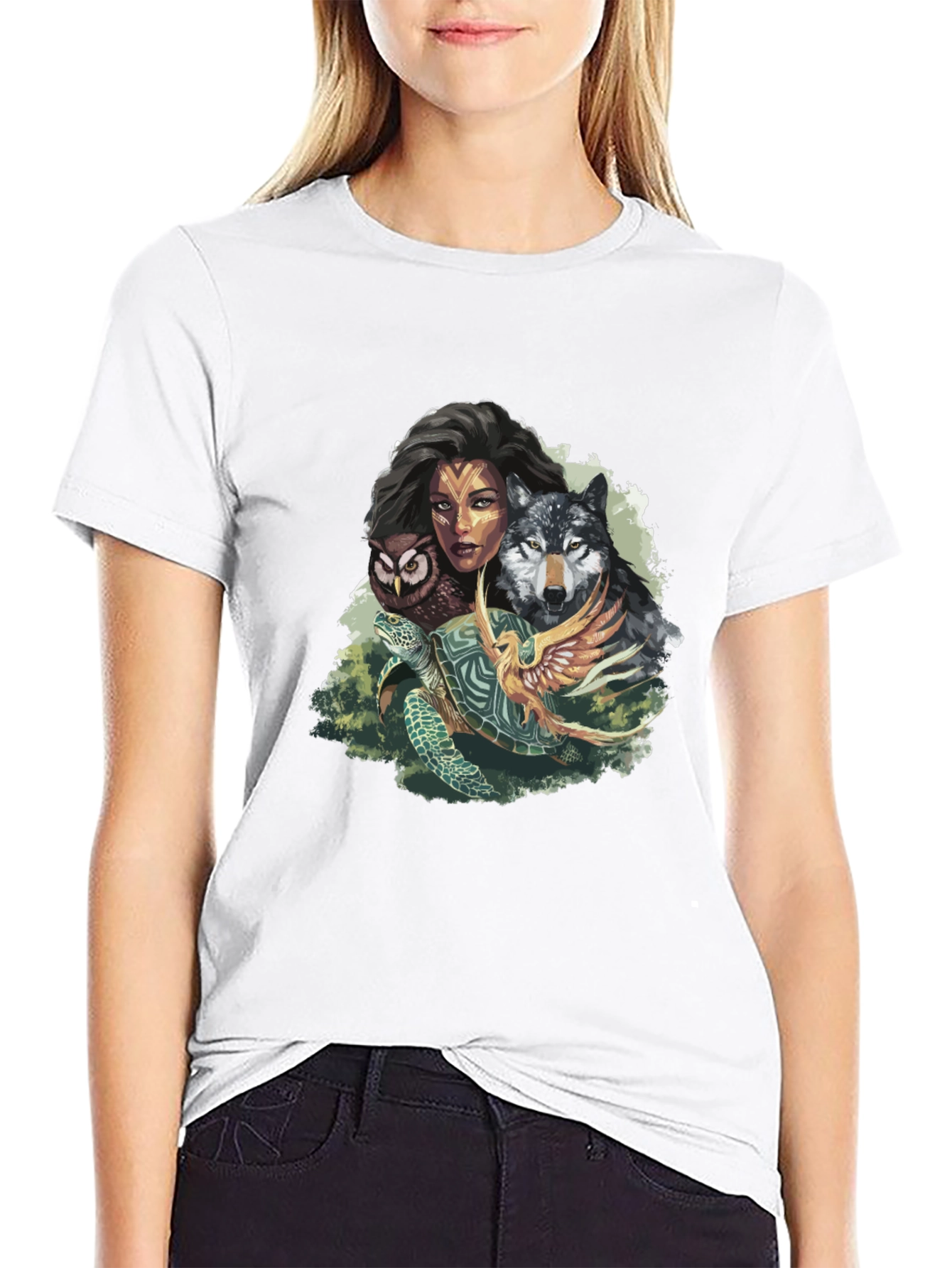 Nature Spirit Graphic Tee - Unisex Black T-Shirt