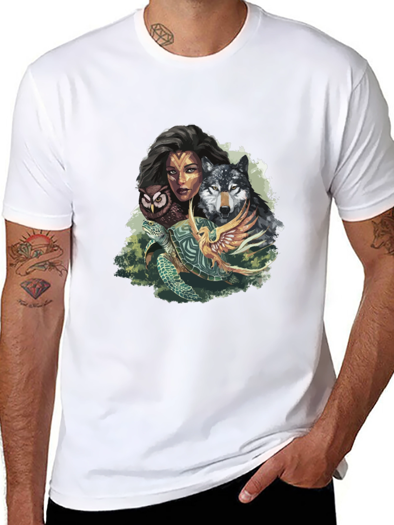 Nature Spirit Graphic Tee - Unisex Black T-Shirt