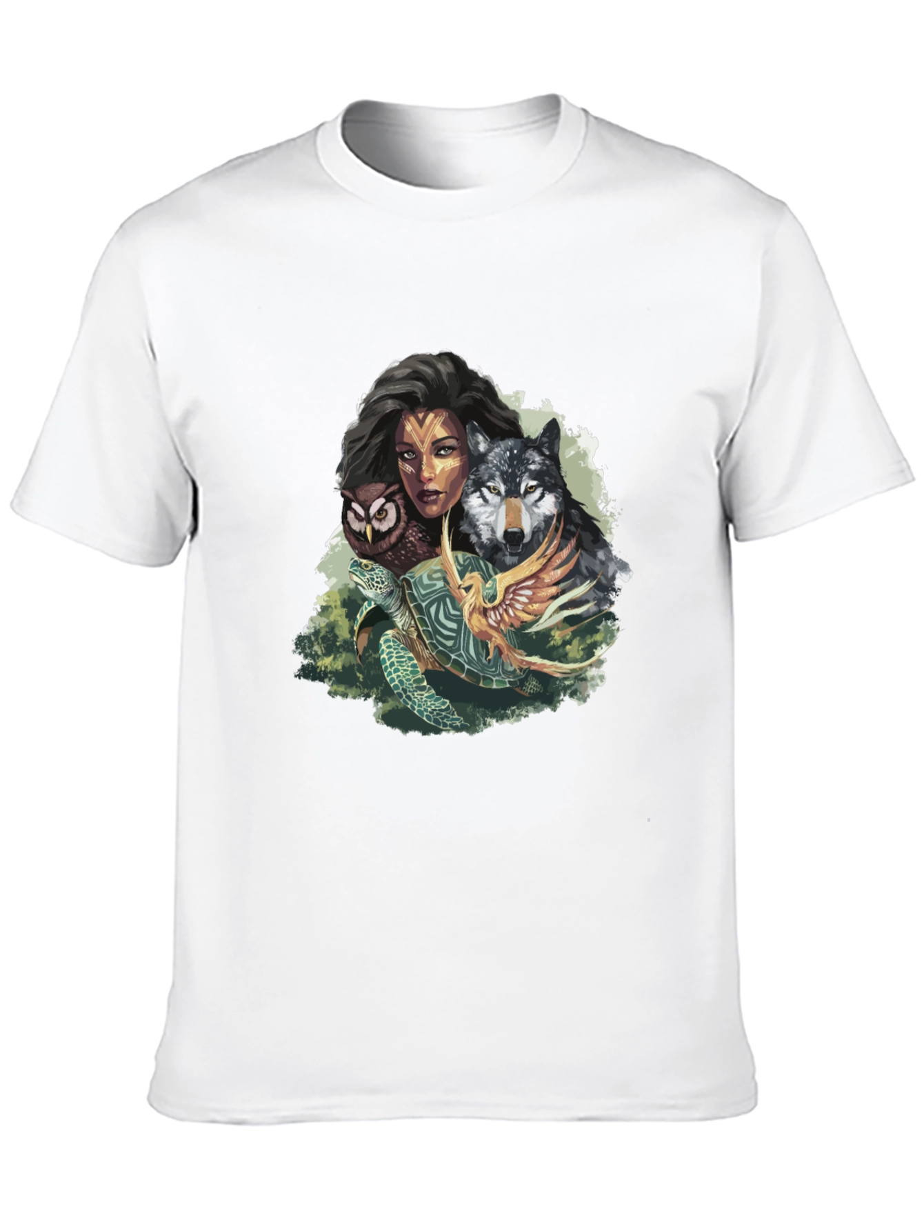 Nature Spirit Graphic Tee - Unisex Black T-Shirt
