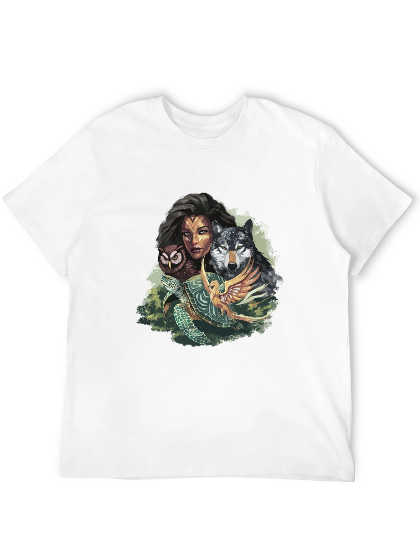 Nature Spirit Graphic Tee - Unisex Black T-Shirt