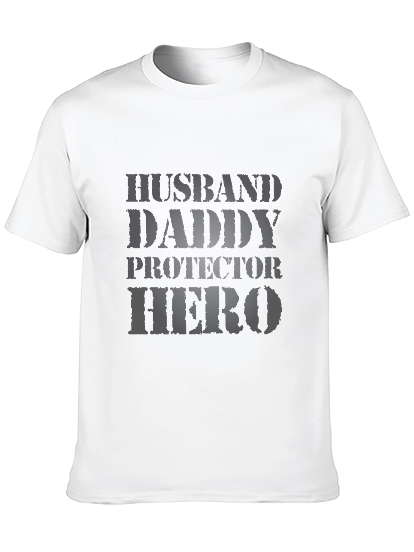 Husband Daddy Hero Graphic Tee - Black